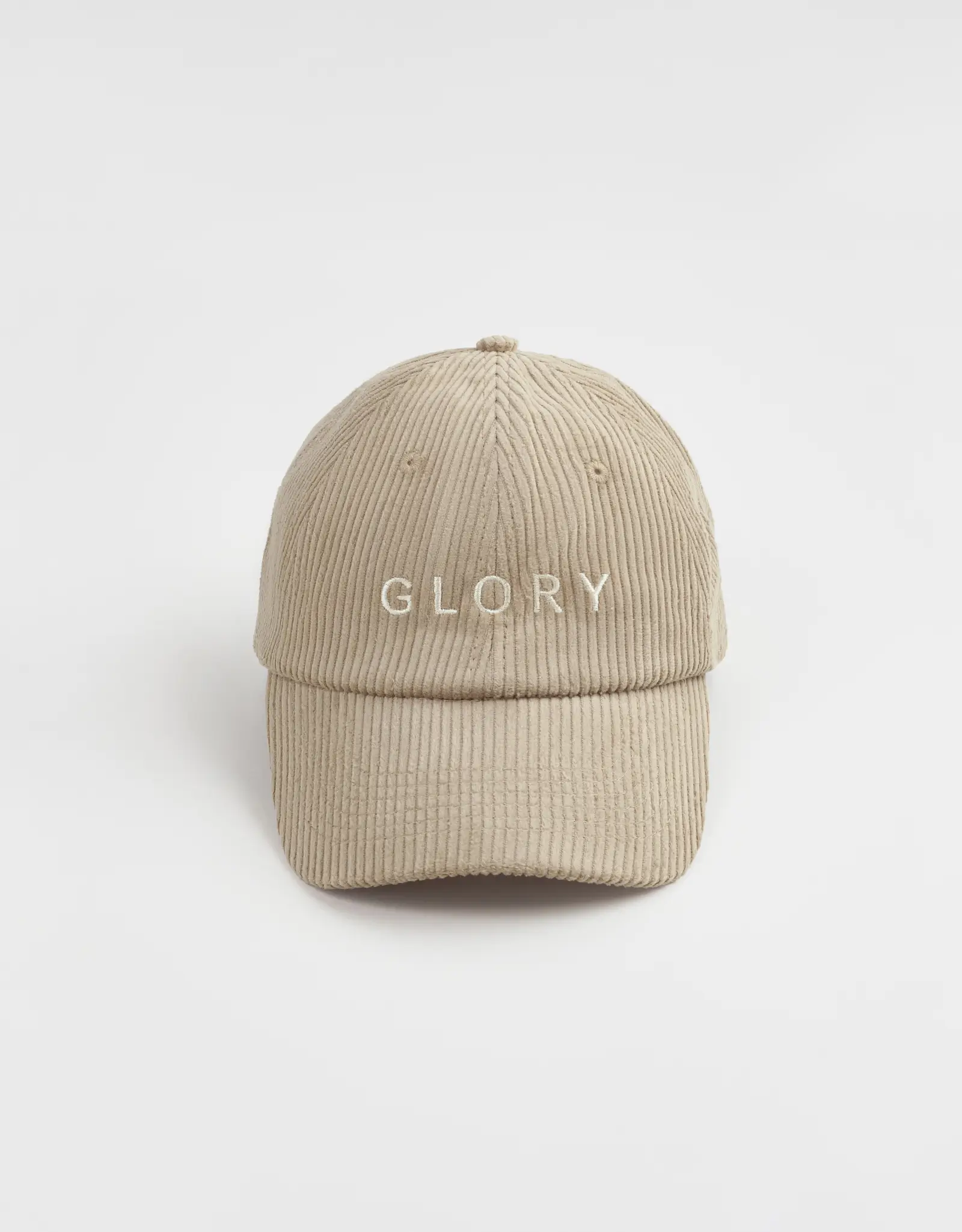 Бейсболка, 58 см, единый размер, в рубчик, вельвет, бежевая, Glory, Velvet cap