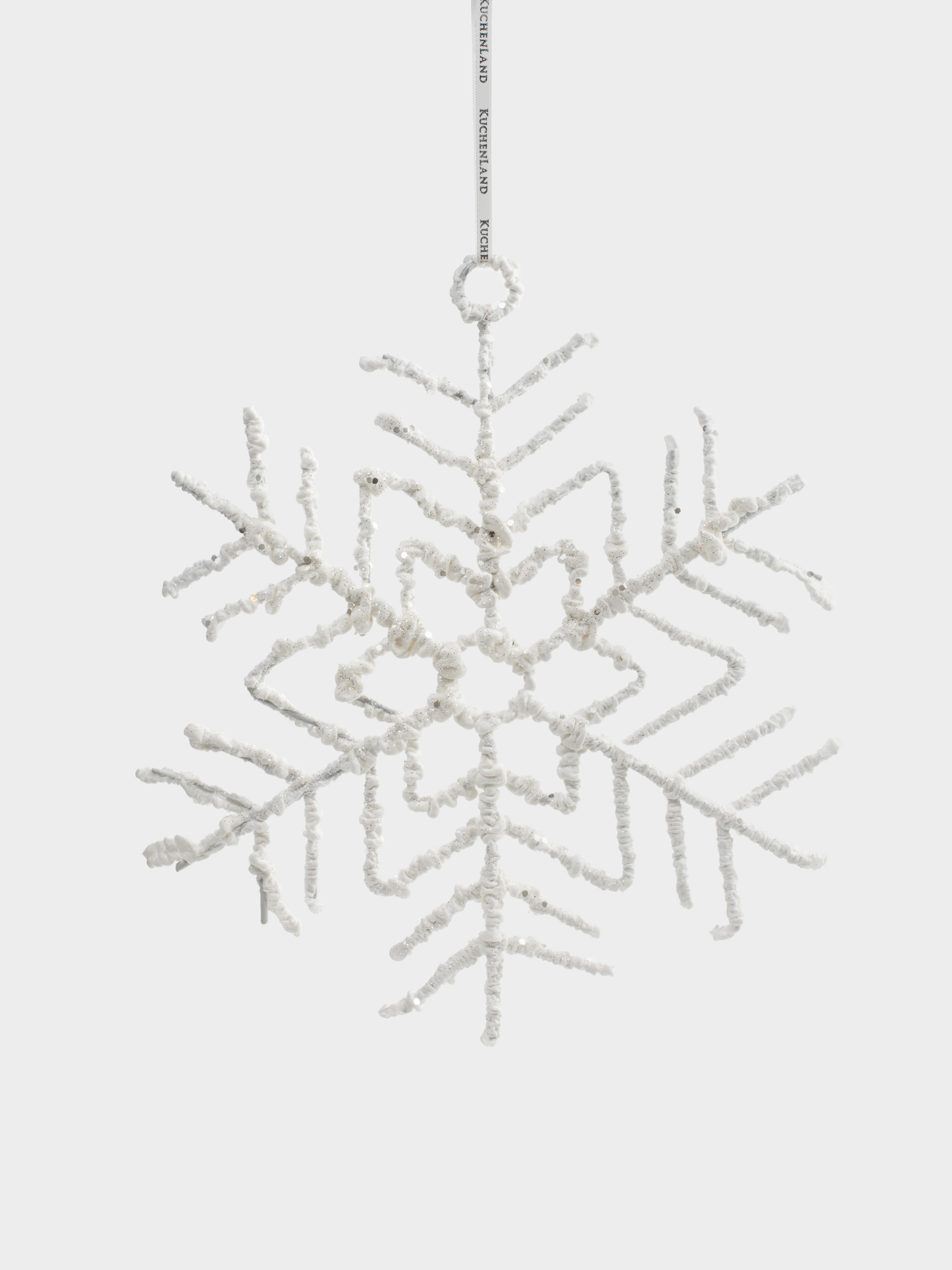 Сәндік әшекей, 25х28 см, пластик, күміс, Қар ұшқыны, Figure sparkle, image-0