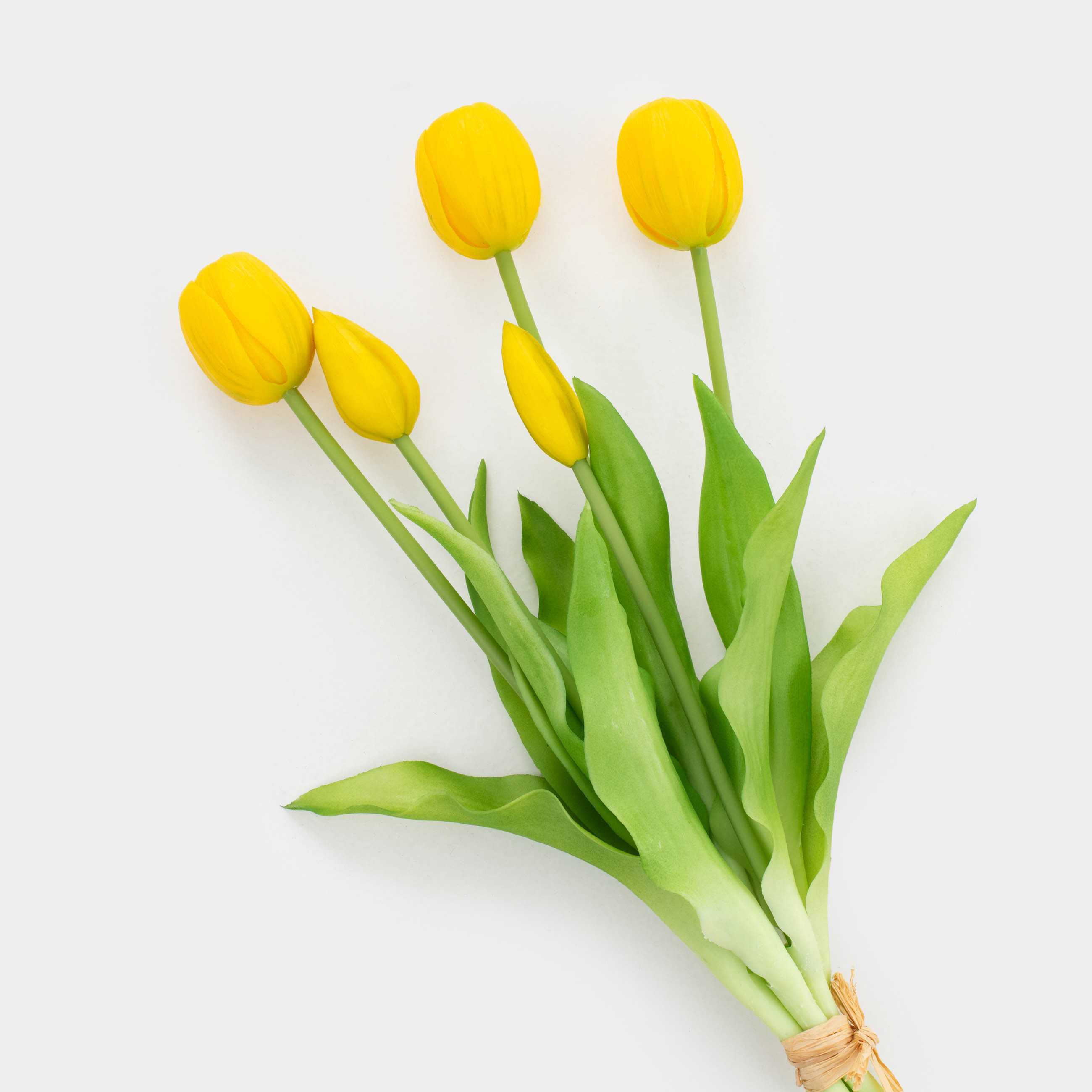 Букет искусственный, 39 см, пластик/металл, Желтые тюльпаны, Tulip garden, image-0