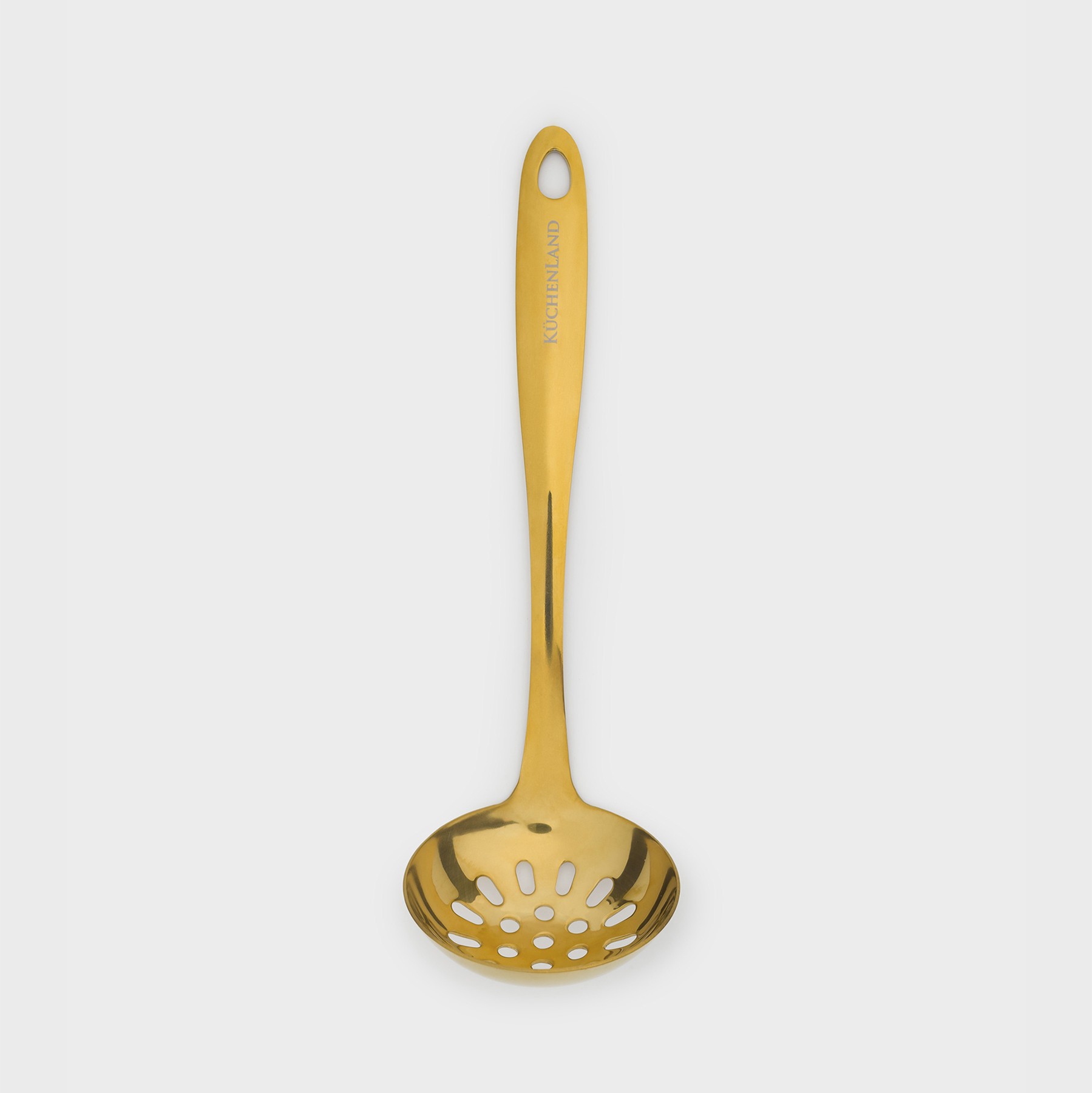 Шумовка, 24 см, сталь, золотистая, Palatial