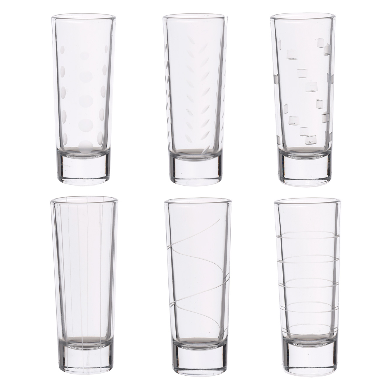 Арақ рөмкелері, 60 мл, 6 дана, шыны, Mixology, image-0