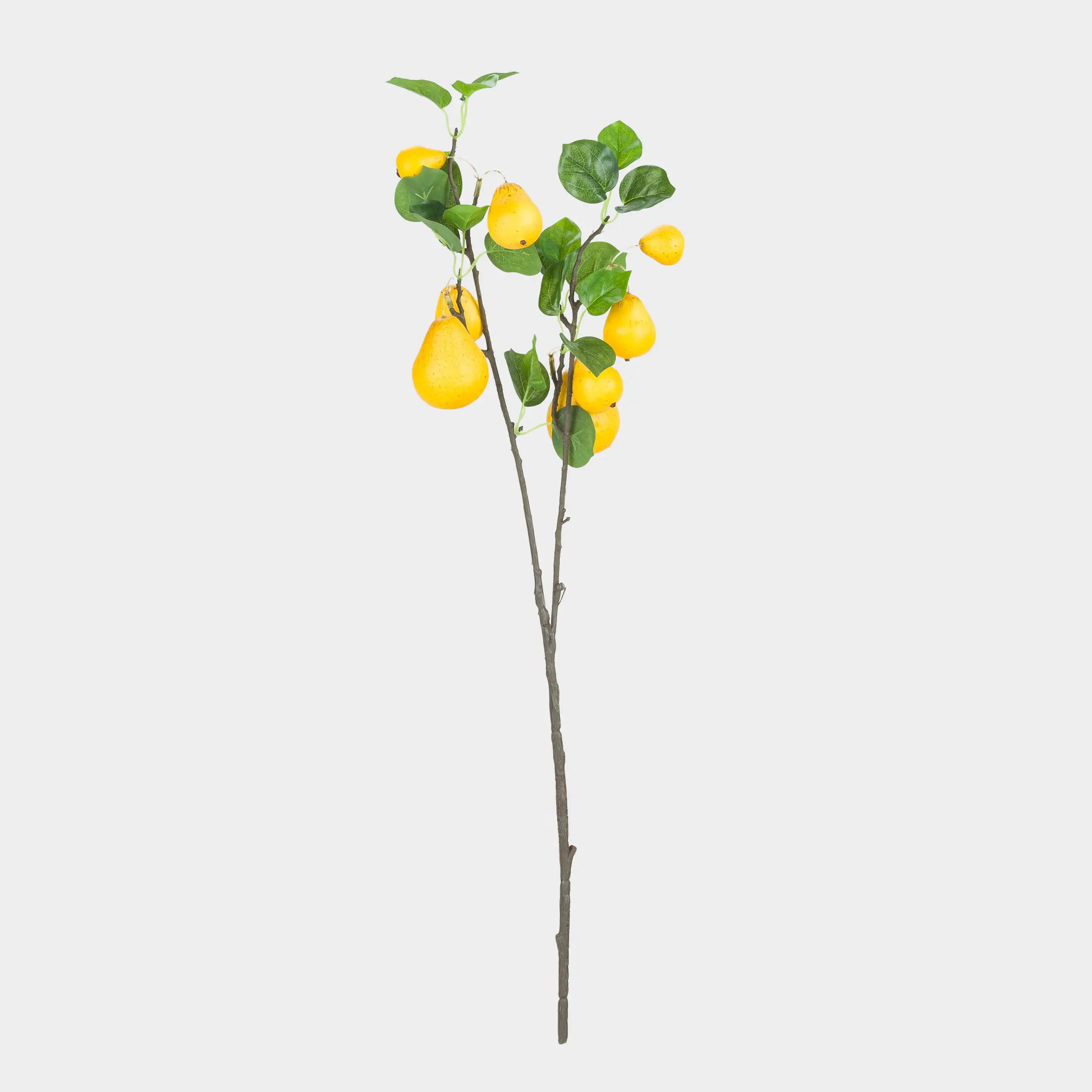 Сәндік бұтақ, 80 см, пенопласт/полиэстер, Сары алмұрттар, Fruit decor