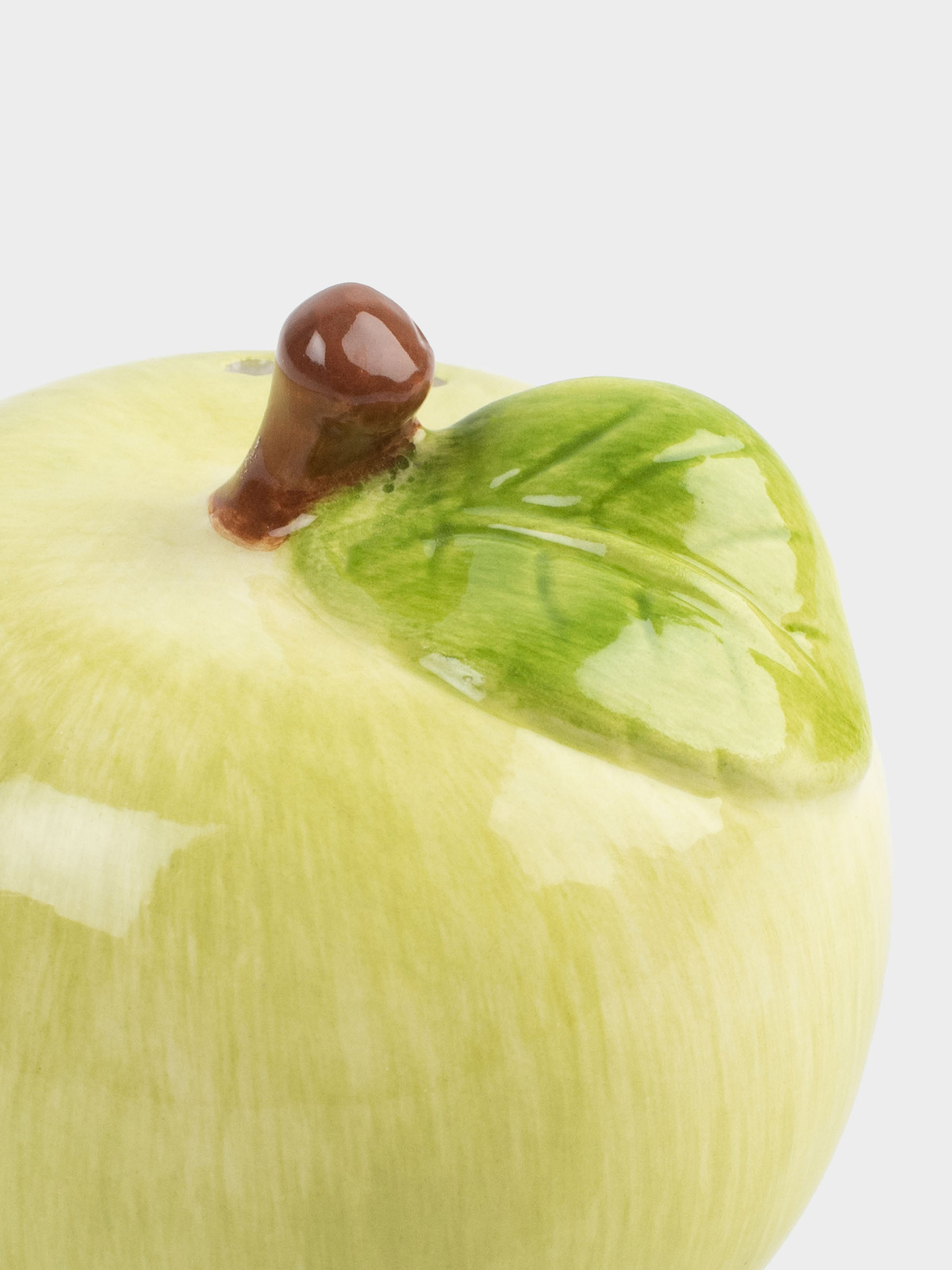 Емкость для соли или перца, 6 см, керамика, зеленая, Яблоко, Fruit garden, image-4