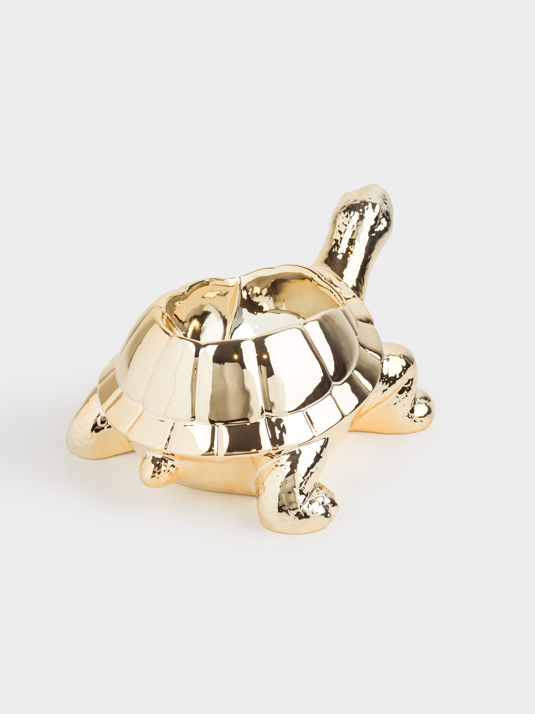 Подставка для винной бутылки, 26х13 см, фарфор P, золотистая, Черепаха, Grand turtle, image-2