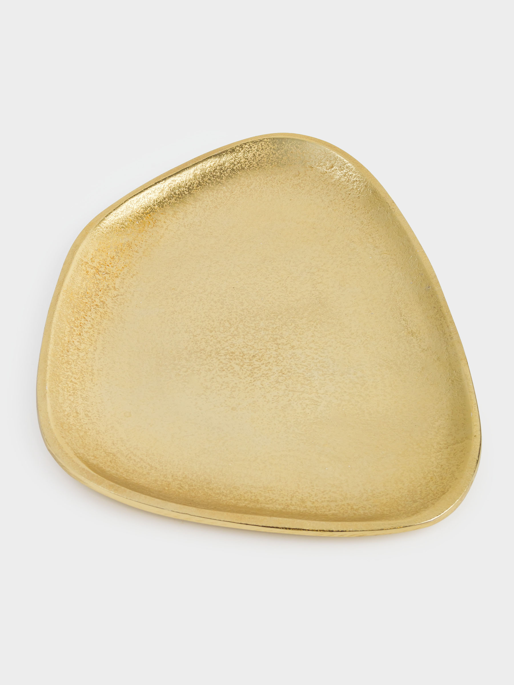 Блюдо декоративное, 20х25 см, металл, золотистое, Камень, Fantastic gold, image-2