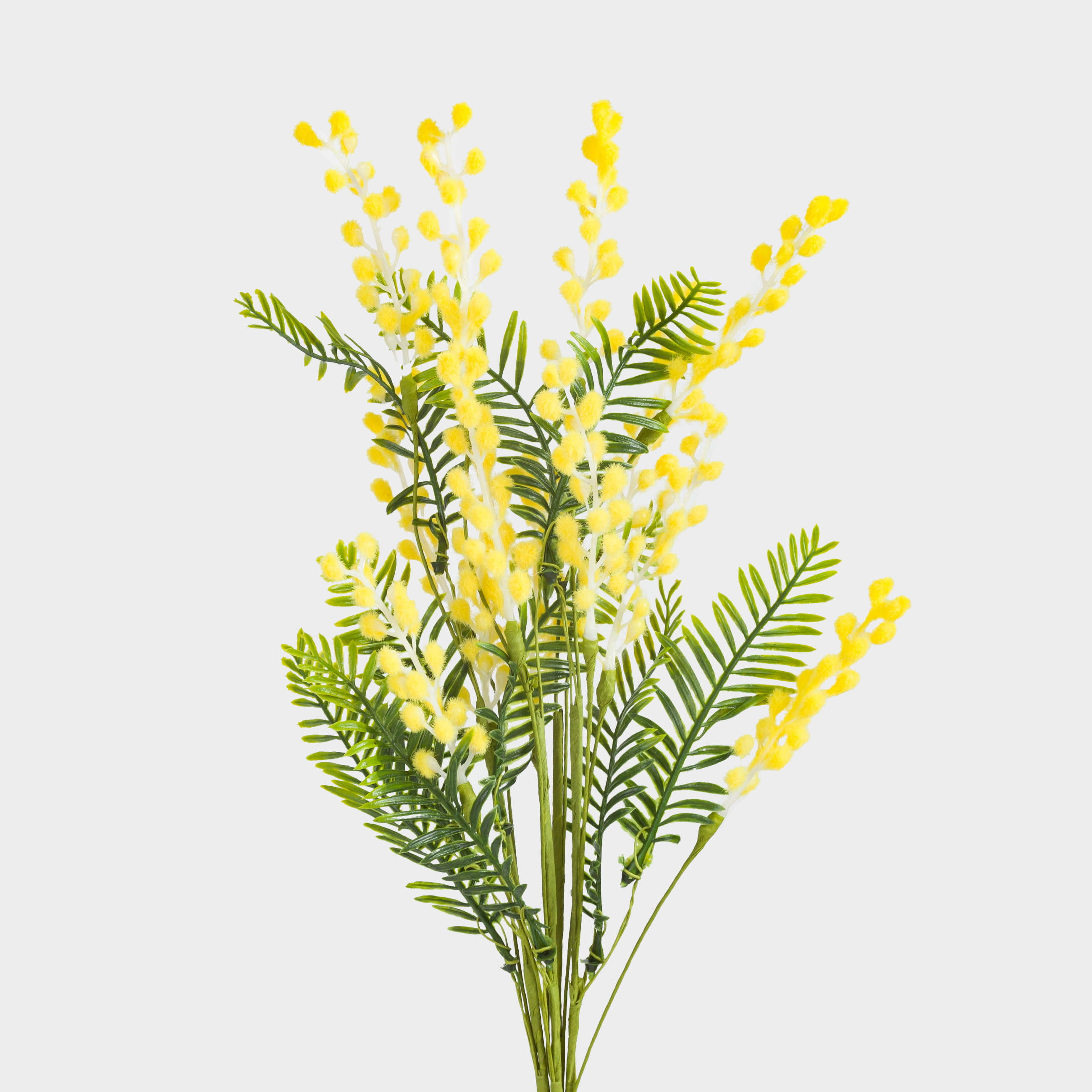 Ветка декоративная, 45 см, пластик/бумага, Мимоза, Mimosa, image-1
