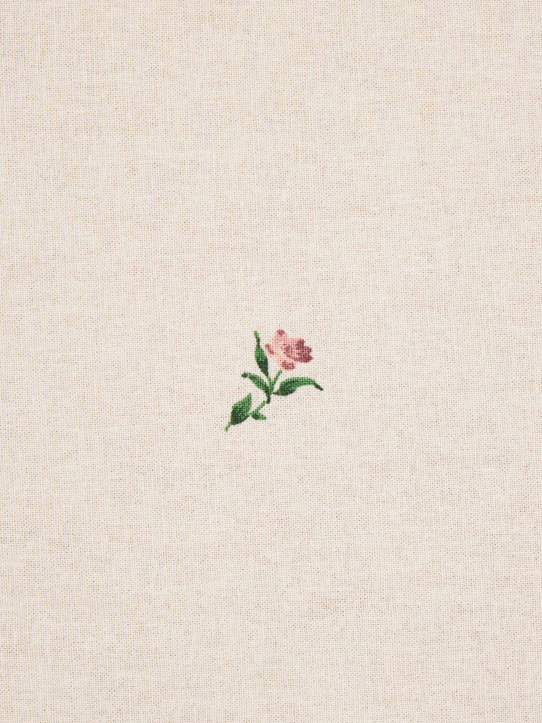 Дорожка настольная, 40х160 см, с кружевом, хлопок, бежевая, Цветы, El flower, image-8