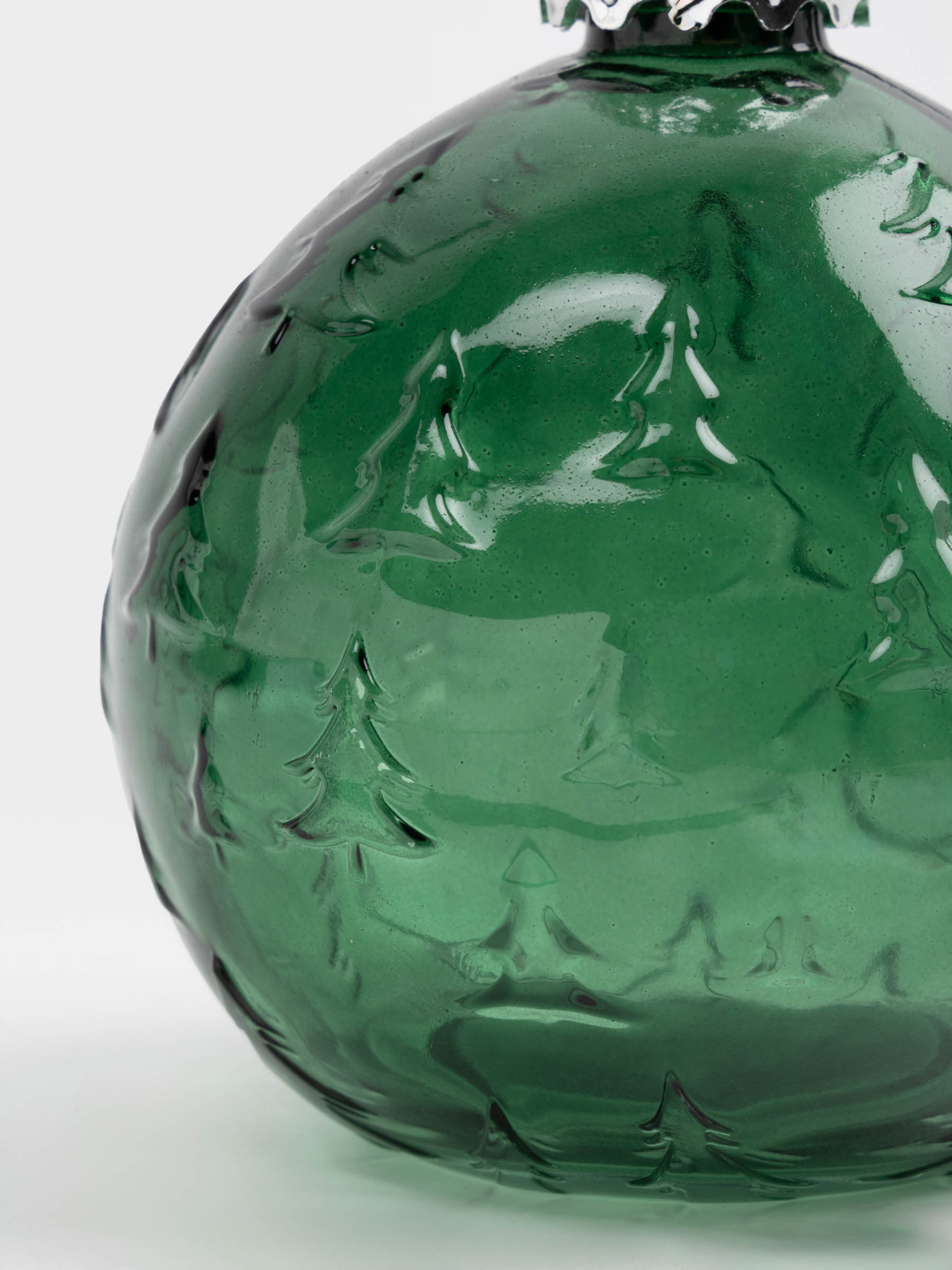 Сусындарға арналған құты, 590 мл, қақпағы мен түтігі бар, шыны, жасыл, Шар, Christmas drink, image-3