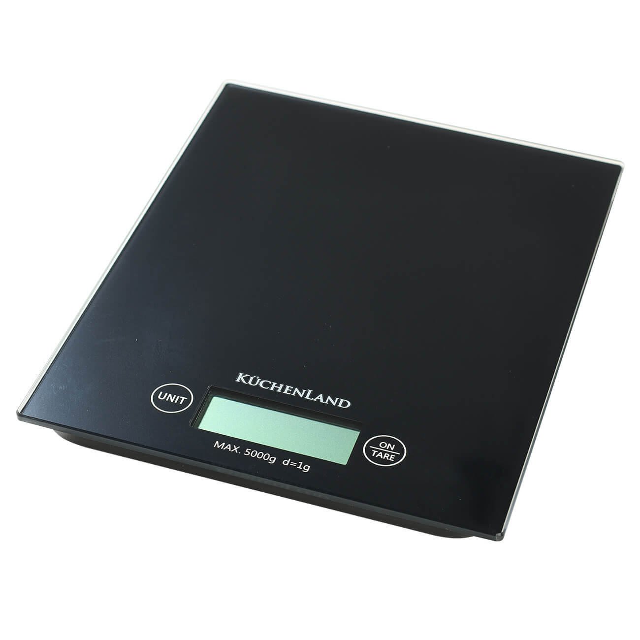 Весы кухонные, 20х16 см, электронные, стекло/пластик, черные, Libra изображение № 1