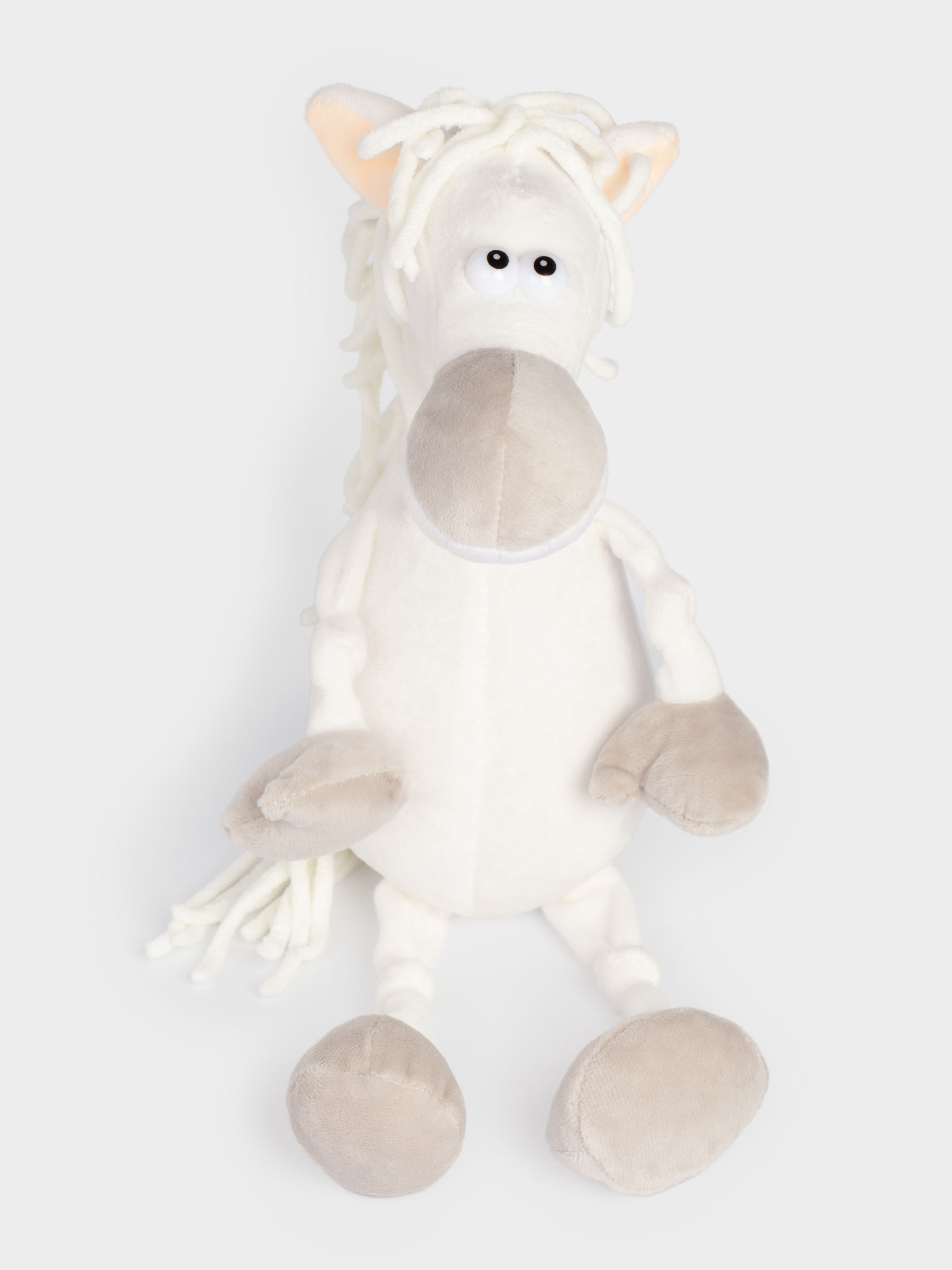 Ойыншық, 45 см, жұмсақ, полиэстер, ақ, Жылқы, Horse toy, image-5