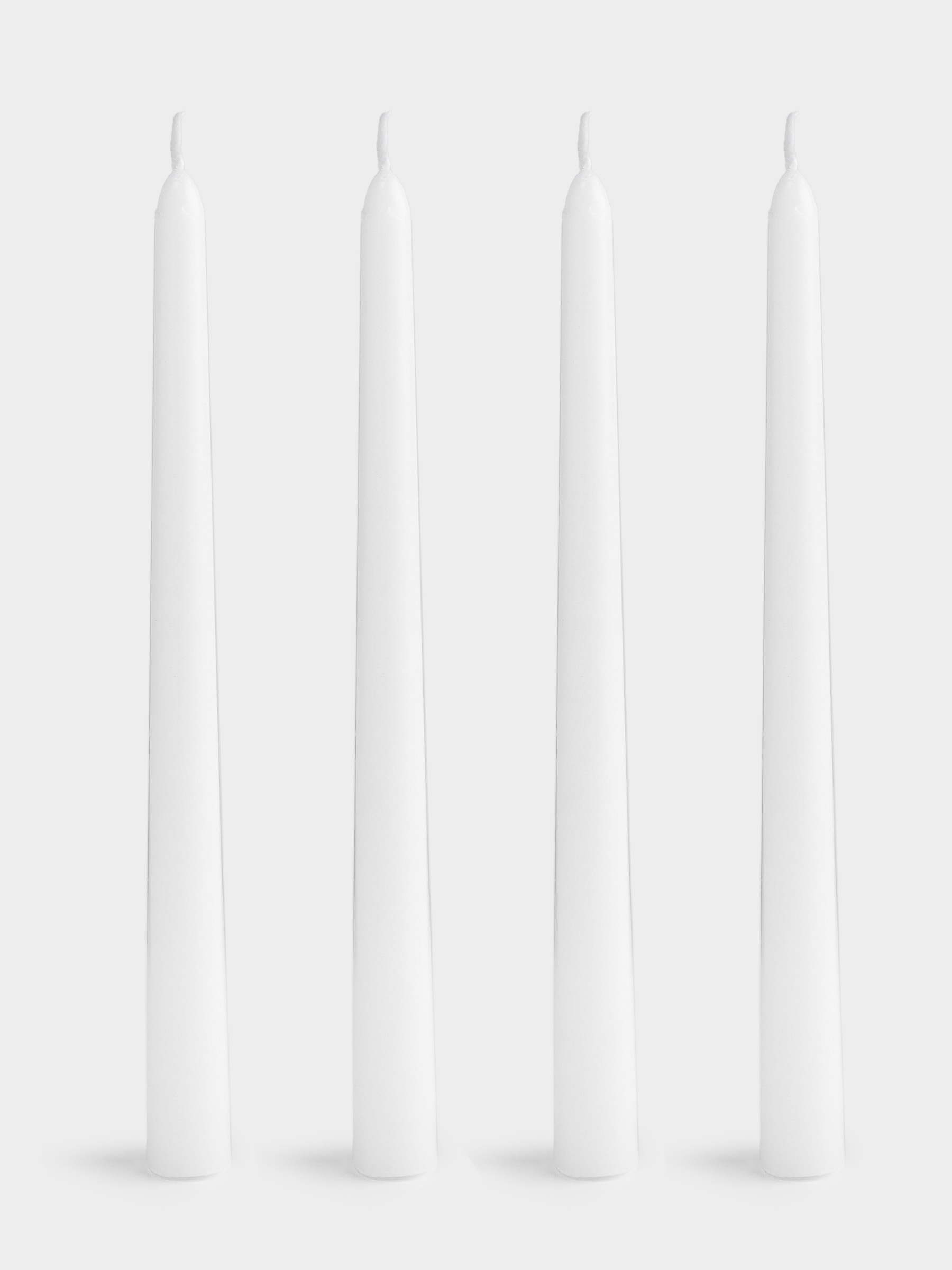 Свеча, 26 см, 4 шт, тонкая, Luxury white, image-0