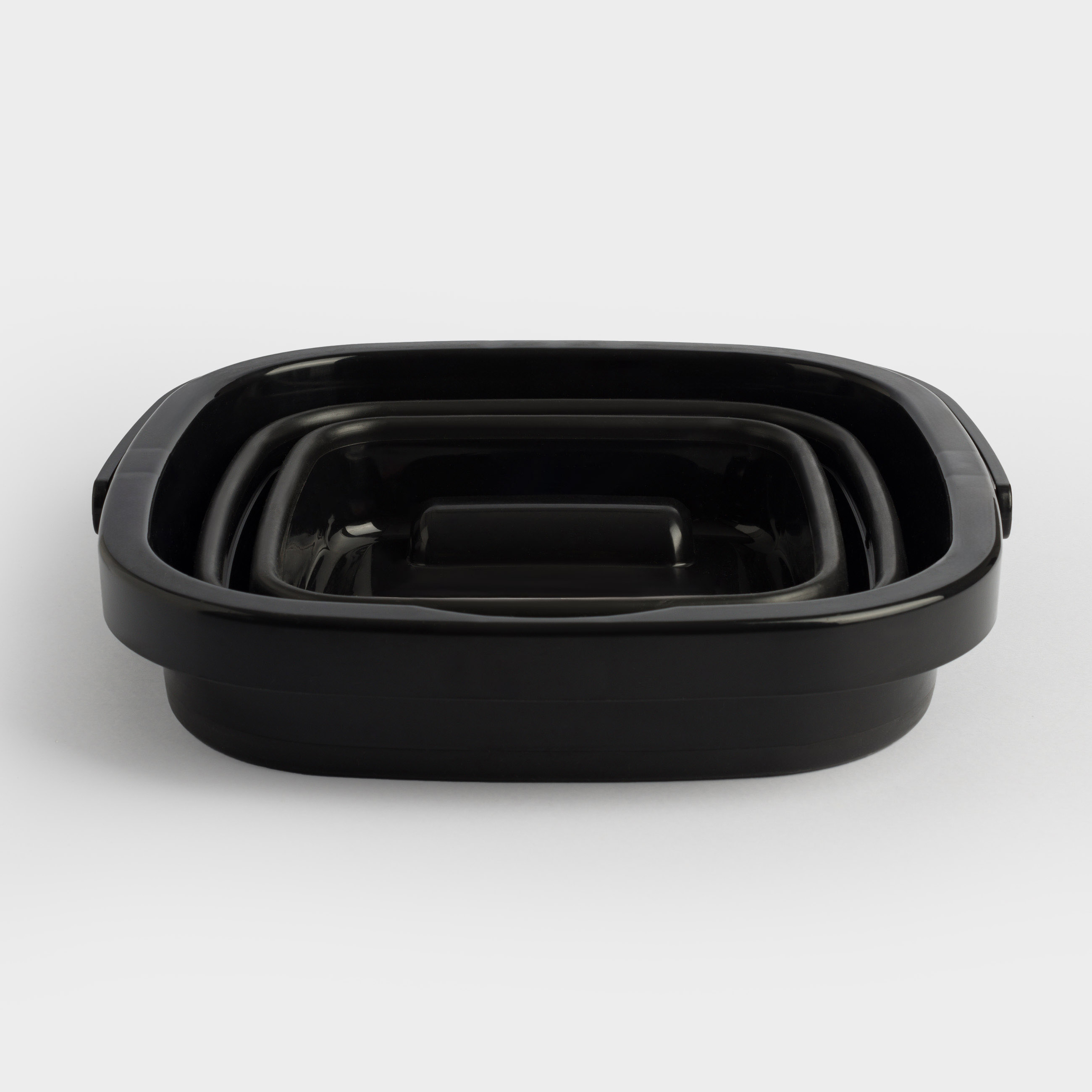 Ведро складное, 5 л, пластик/резина, квадратное, черное, Foldaway black, image-3