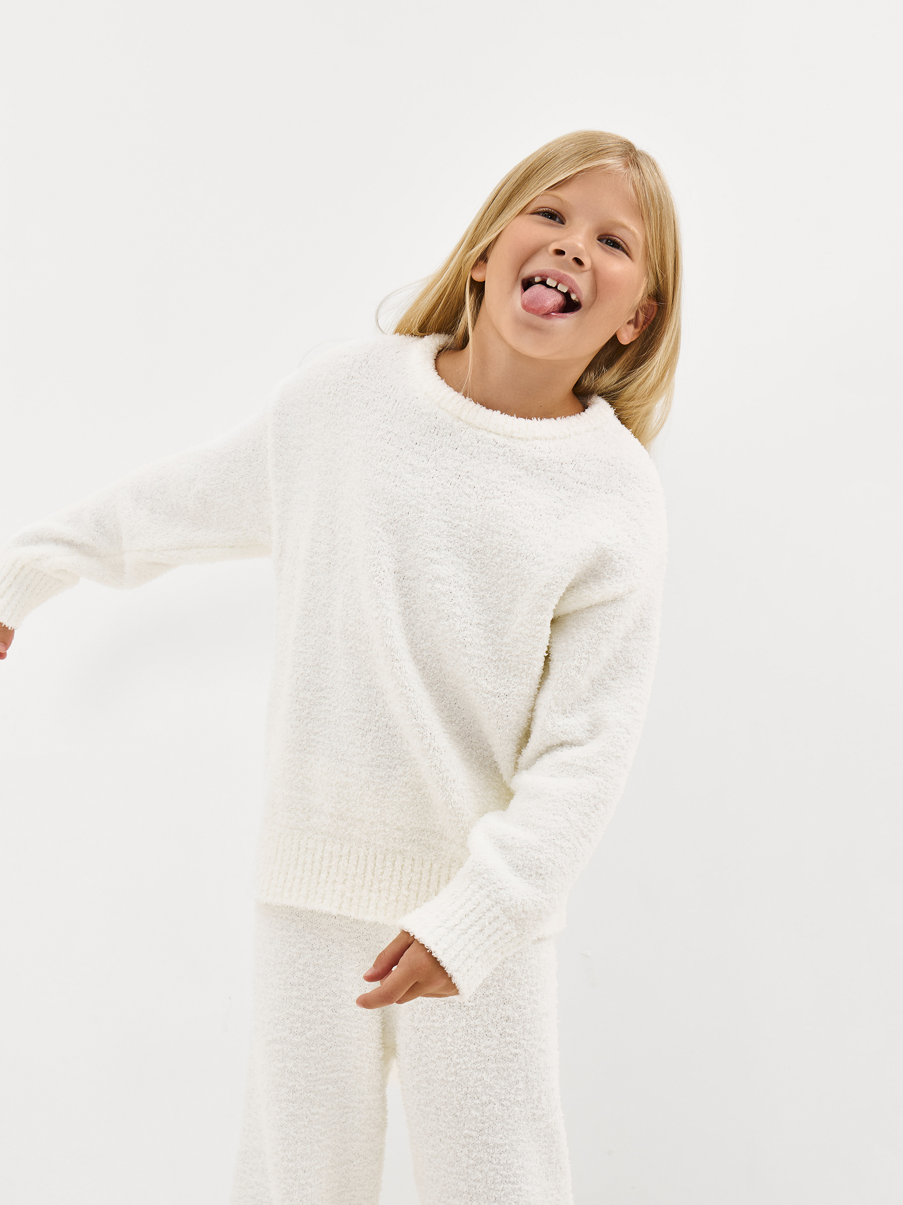 Брюки детские, полиэстер, молочные, Aimi, image-4