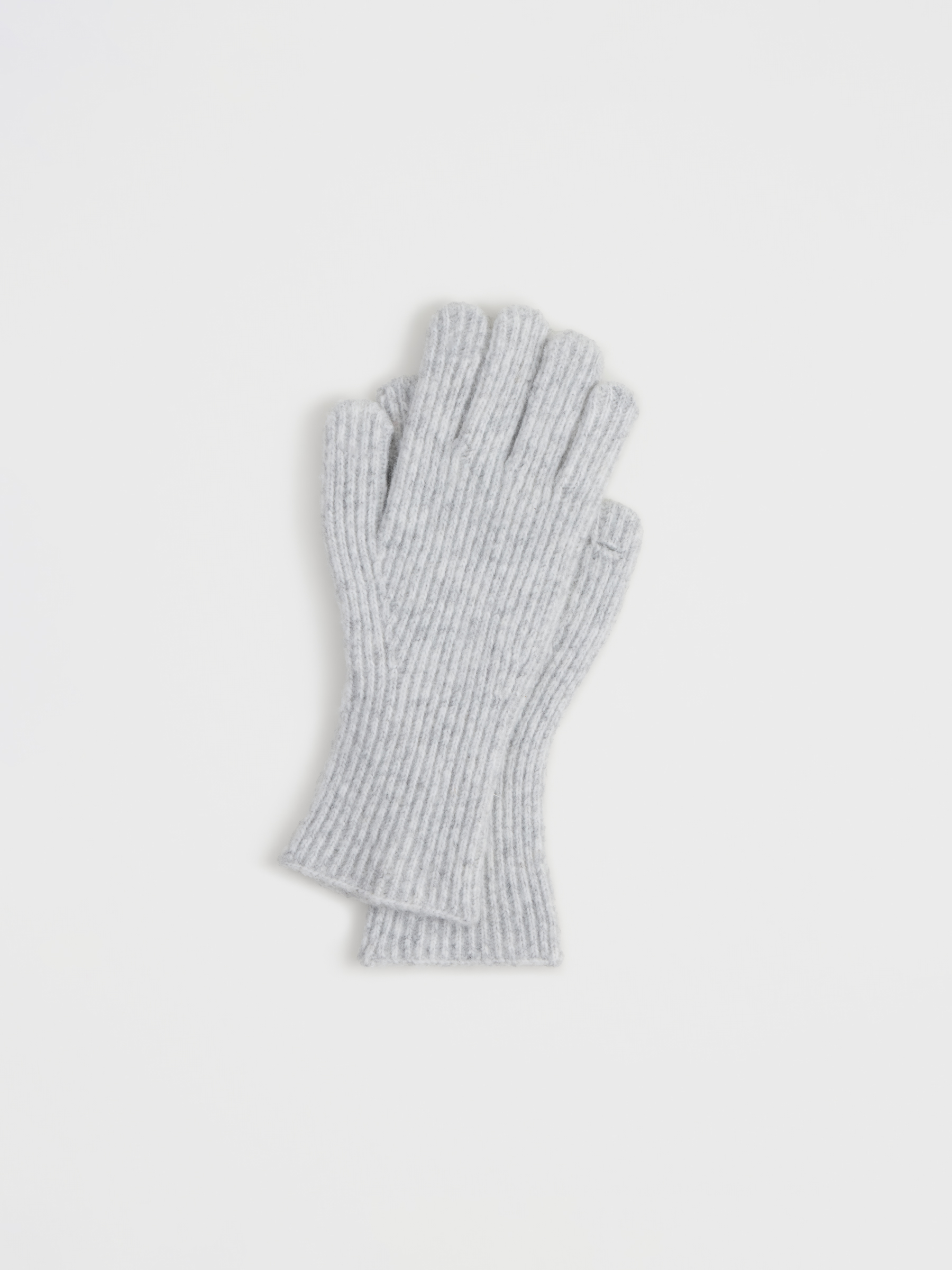 Перчатки женские, единый размер, полиэстер/акрил/нейлон, серые, Knitting, image-2