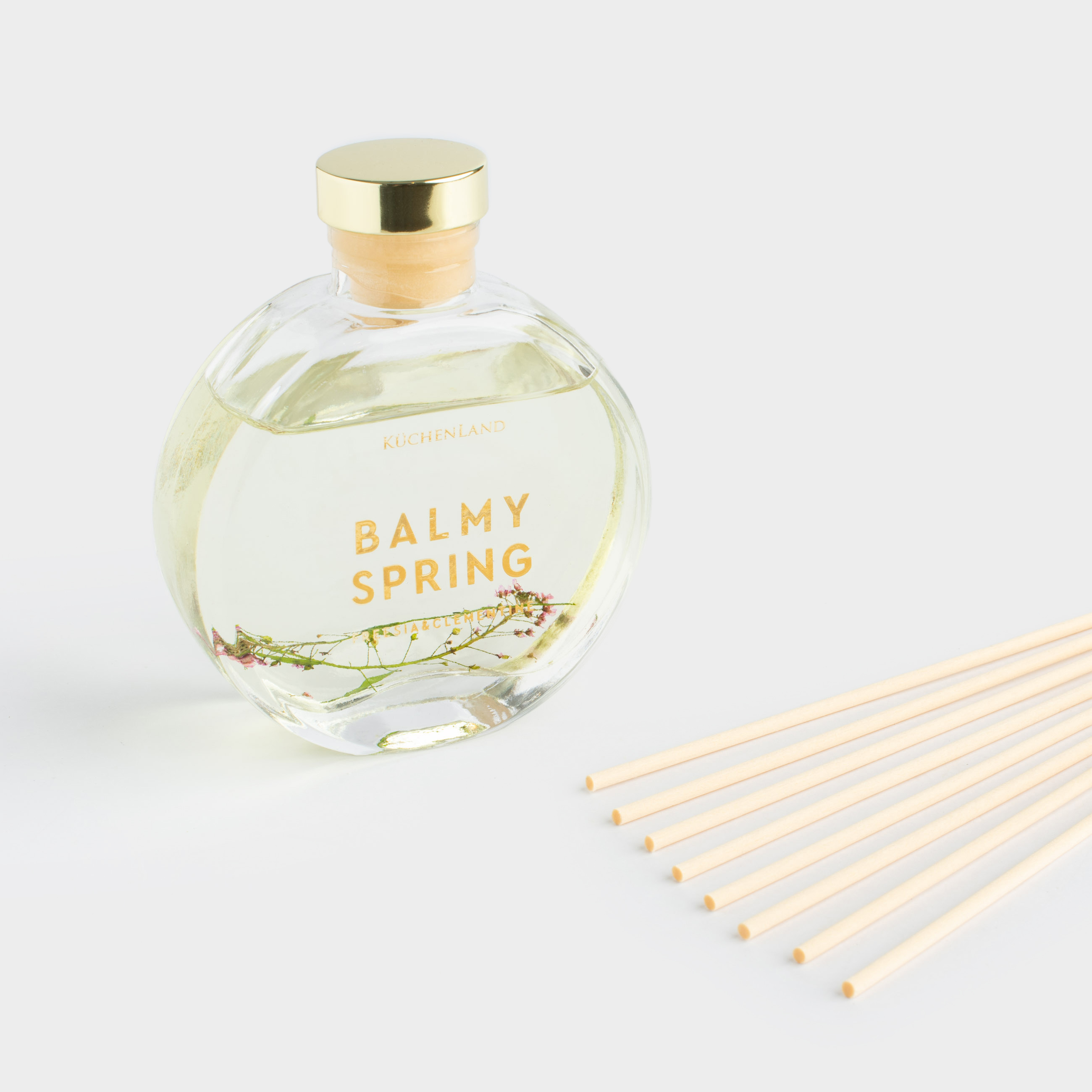 Ароматический диффузор, 120 мл, с сухоцветами, Freesia&Clementine, Balmy spring, image-4