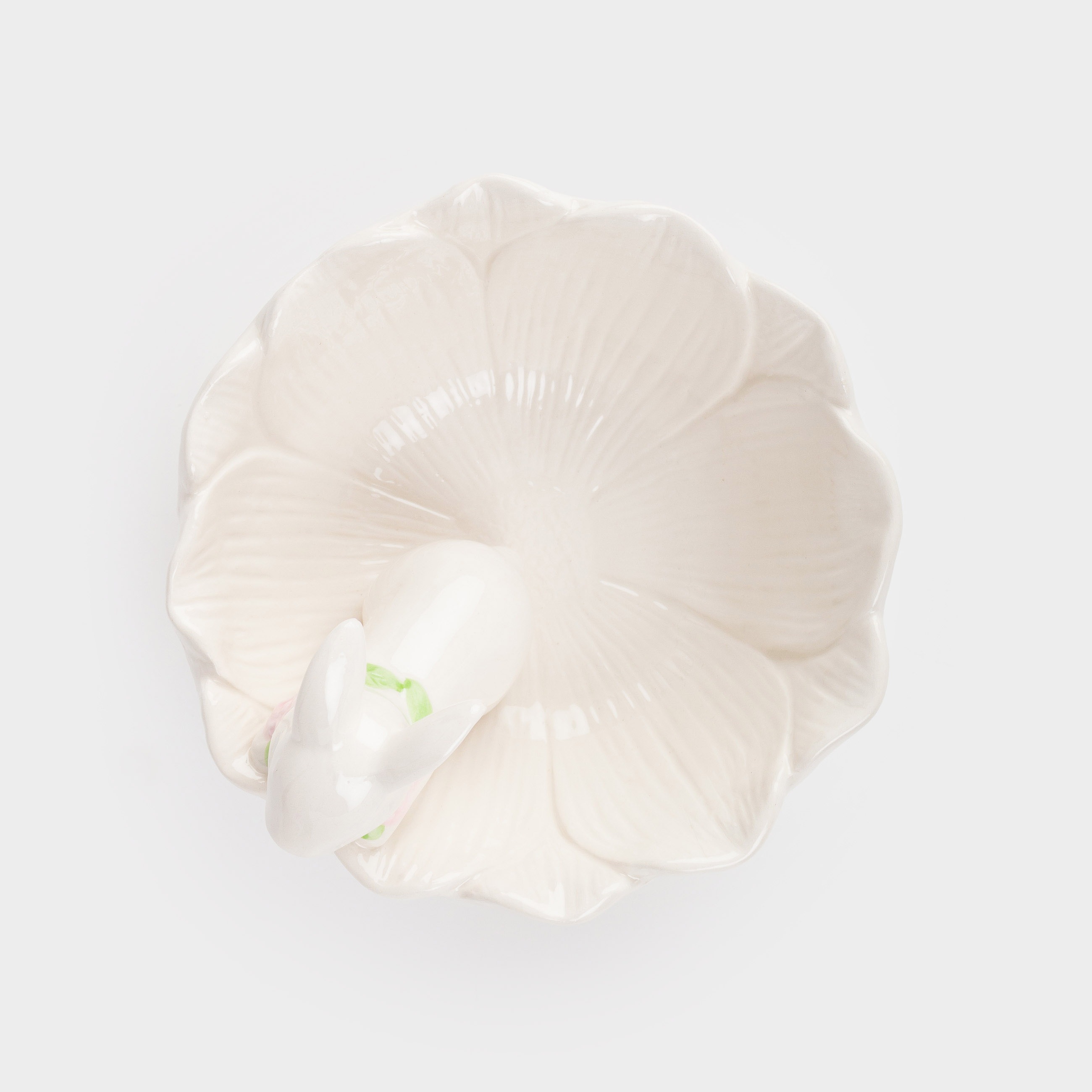 Пиала, 14х6 см, керамика, белая, Кролик в цветке, Flora Easter, image-3