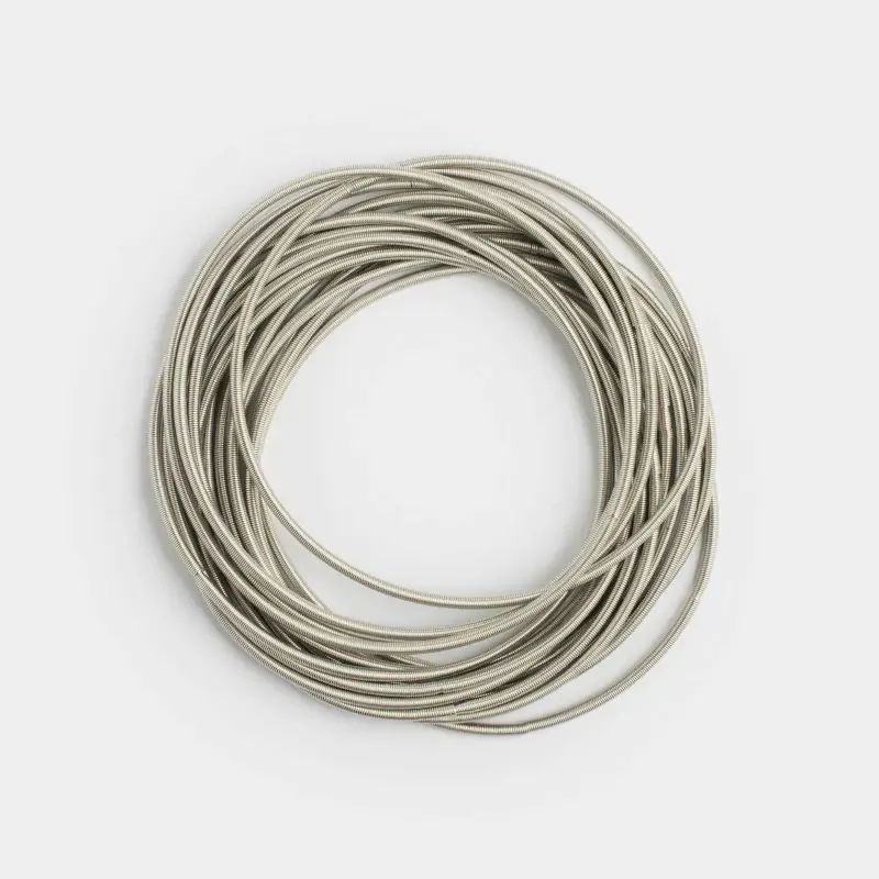 Набор браслетов, 17 см, 12 шт, металл, серебристый, Кольца, Jewelry ,image-0