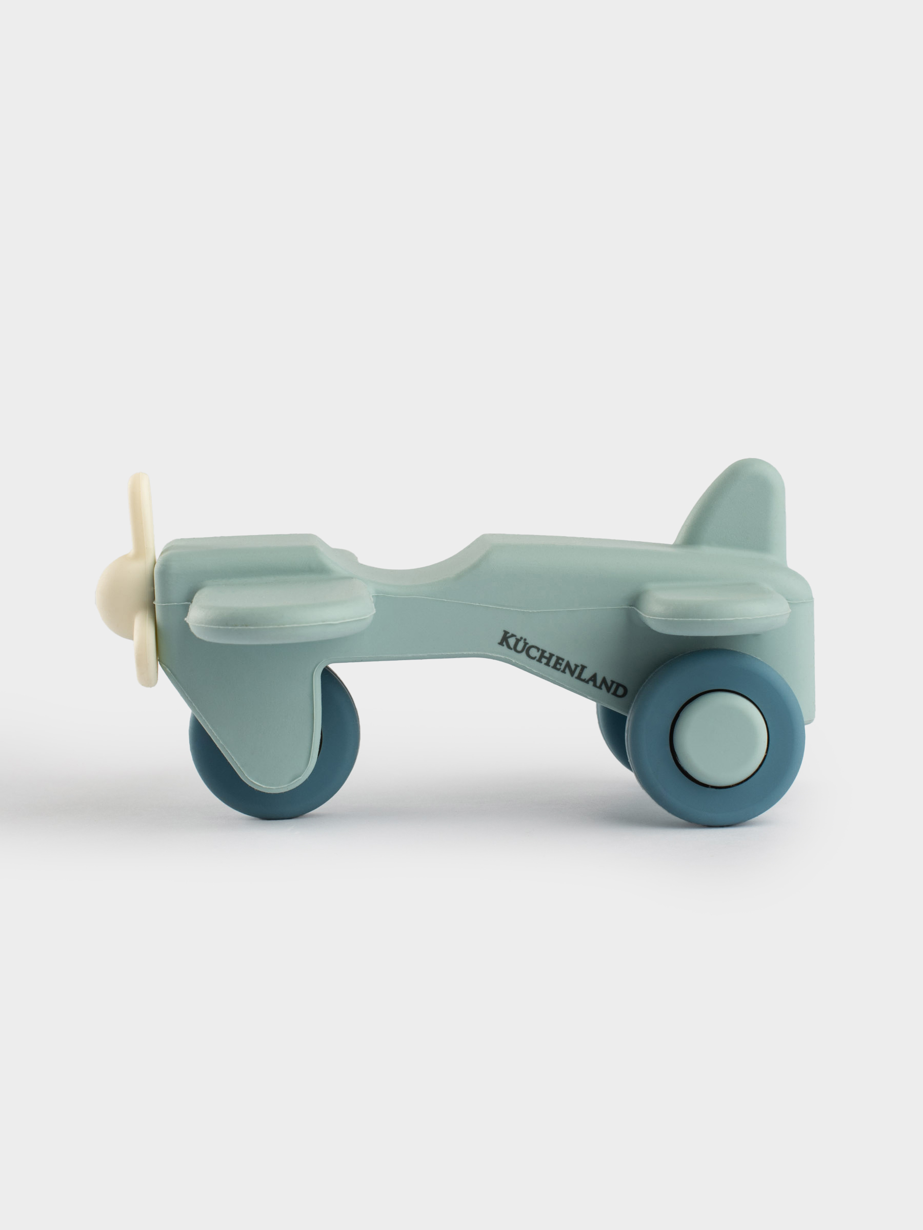 Игрушка, 11х5 см, силикон, голубая, Самолет, Kiddy, image-4