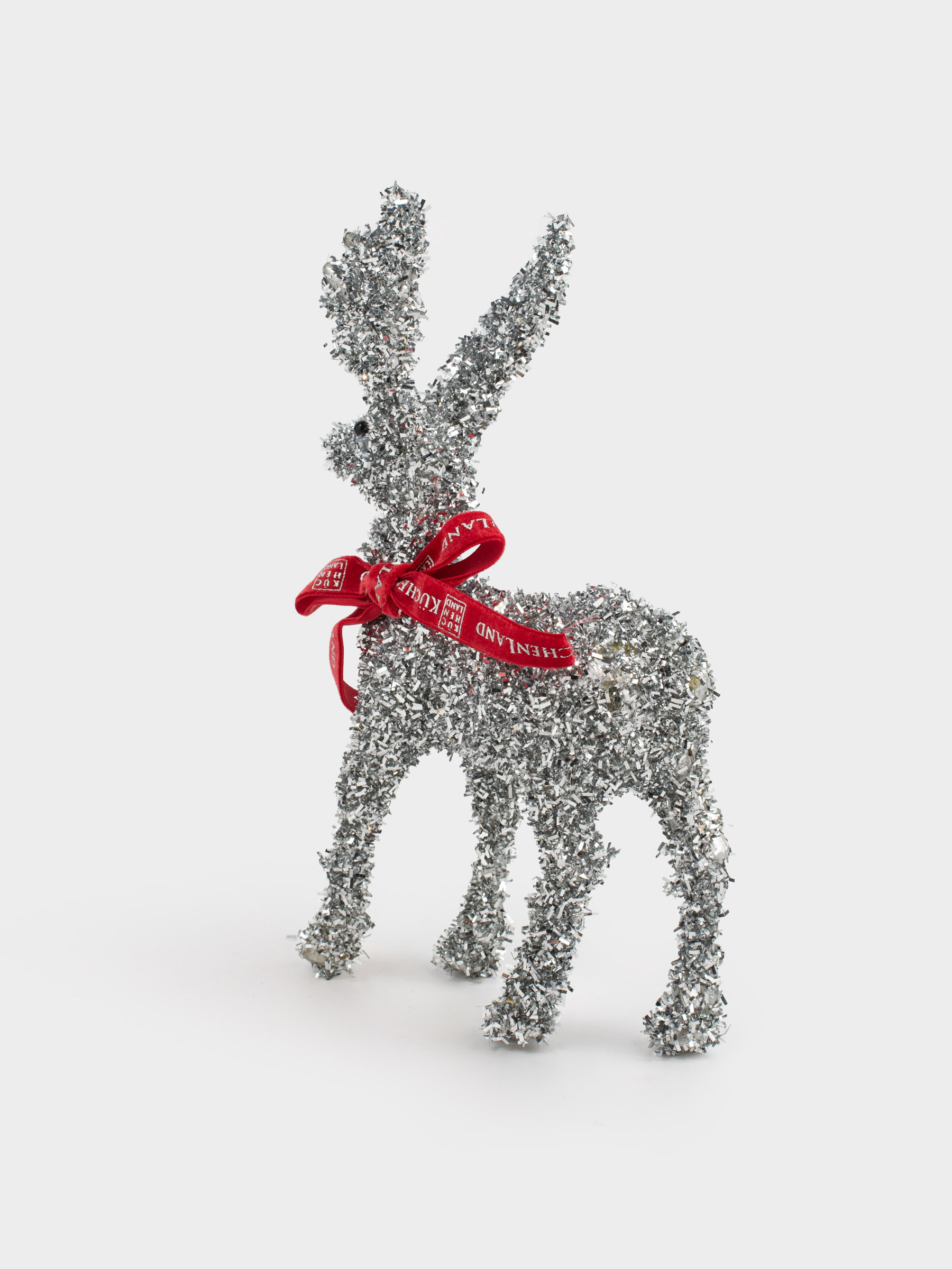 Статуэтка, 23 см, пластик, серебристая, Олень, Deer sparks, image-4