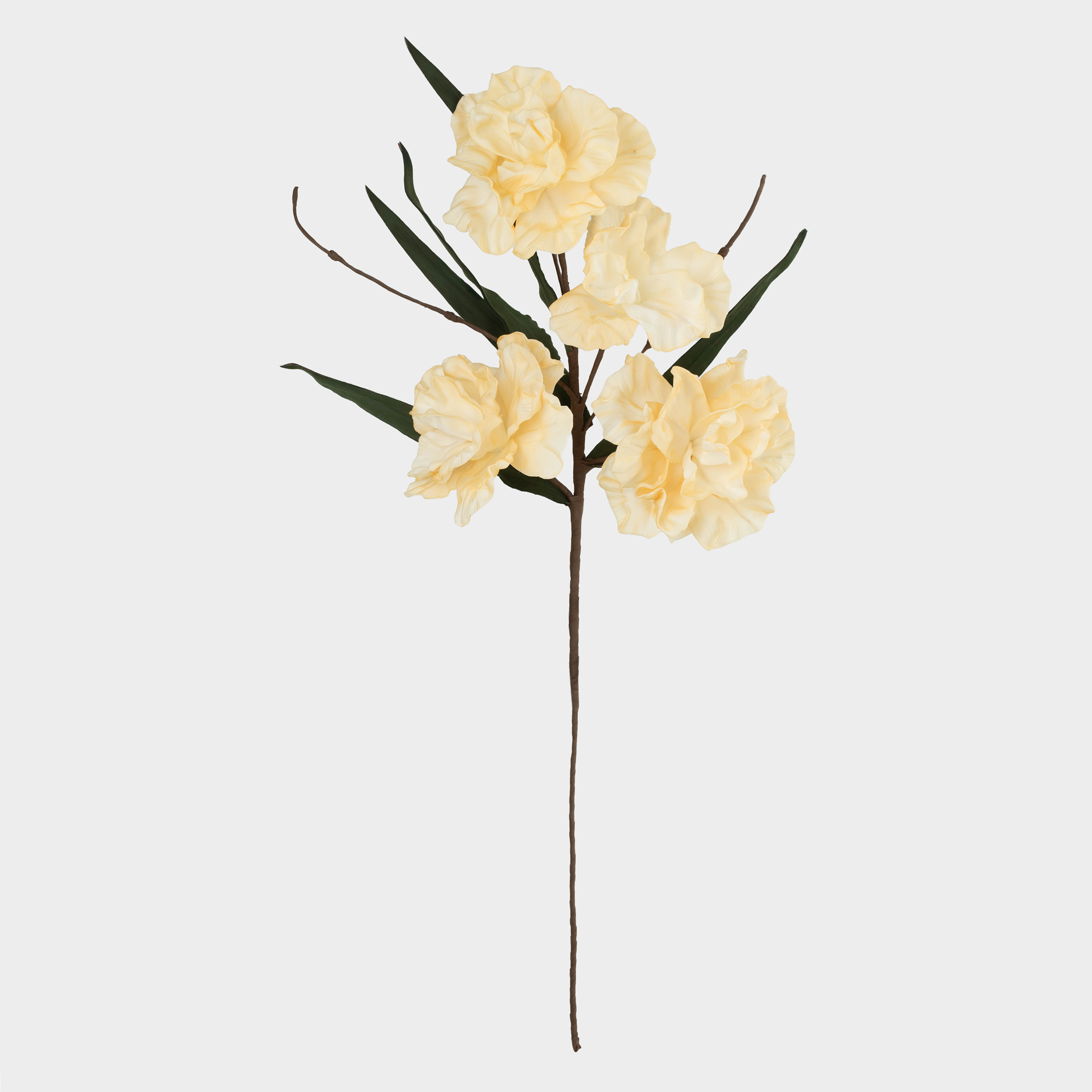 Сәндік бұтақ, 1 м, пластик/пенопласт, Кілегейлі пиондар, Flower garden, image-0