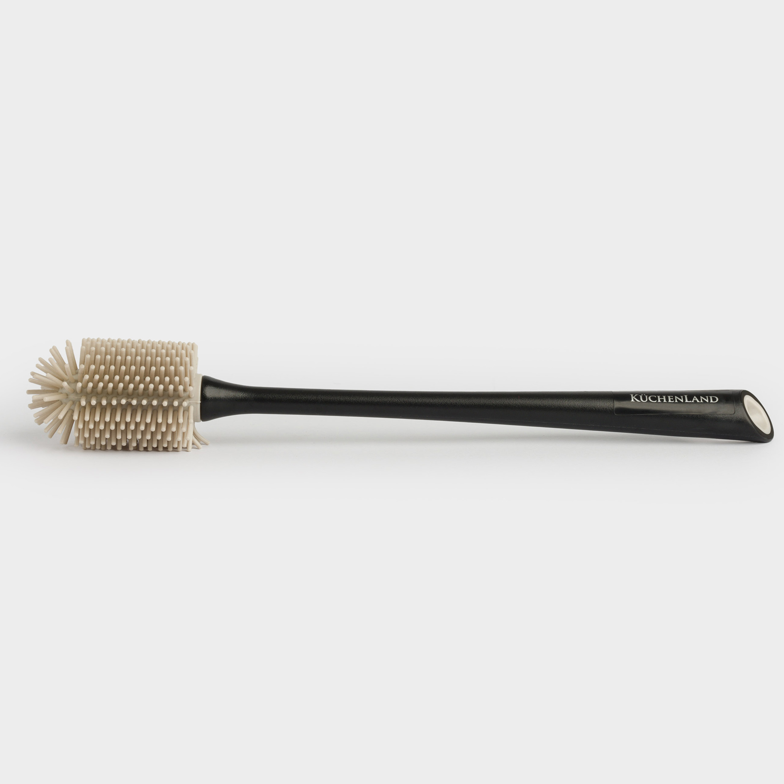 Бөтелке ысқышы, 30 см, силикон/пластик, сұр-қара, Black clean, image-2