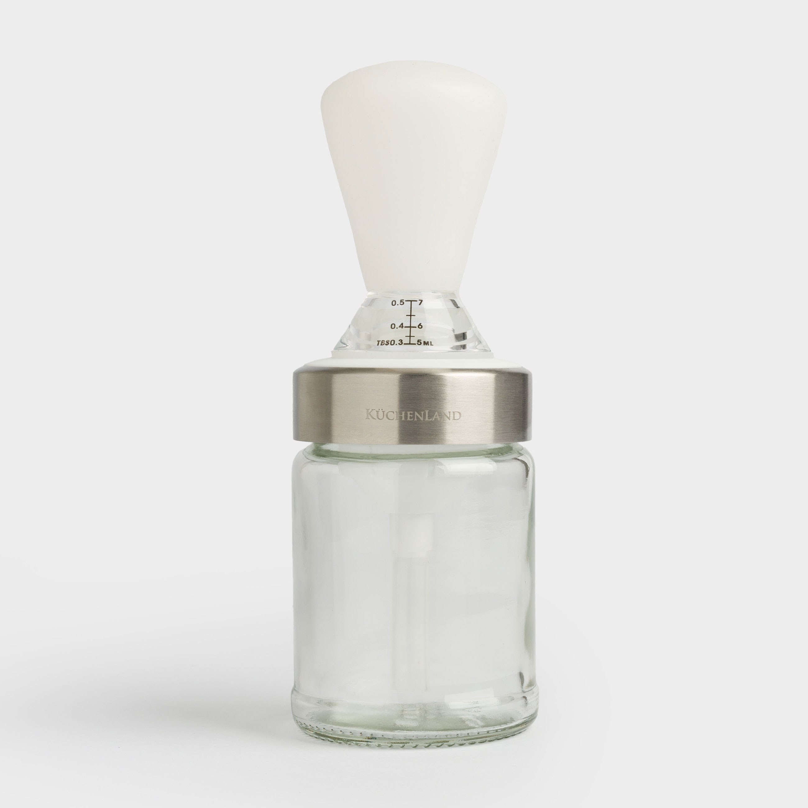 Майға арналған контейнер, 100 мл, щеткасы бар, шыны/силикон, Comfort light, image-0