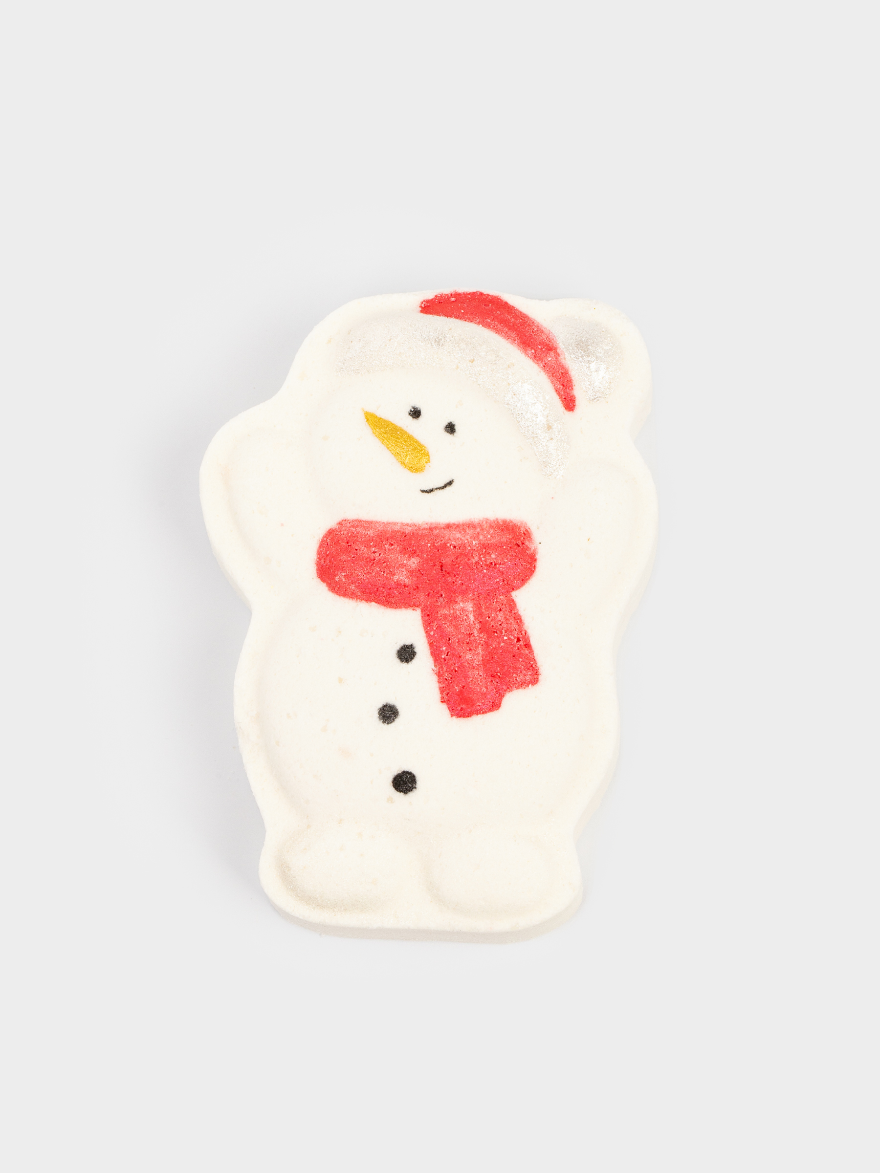 Бомбочка для ванны, 100 гр, бело-синяя, Вишня, Снеговик, Snowy, image-0