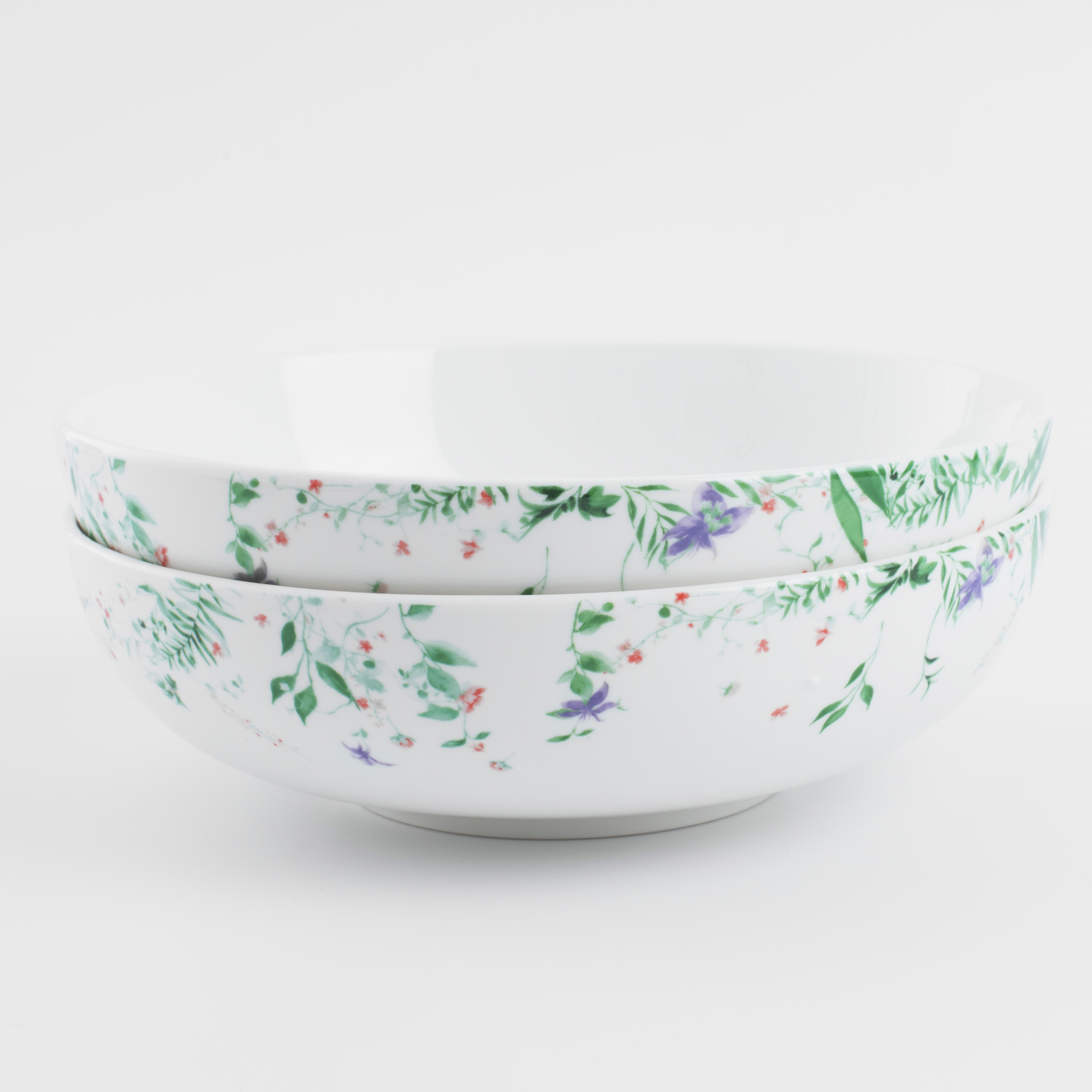 Тарелка суповая, 19х6 см, 2 шт, фарфор N, Луговые цветы, Foliage ...