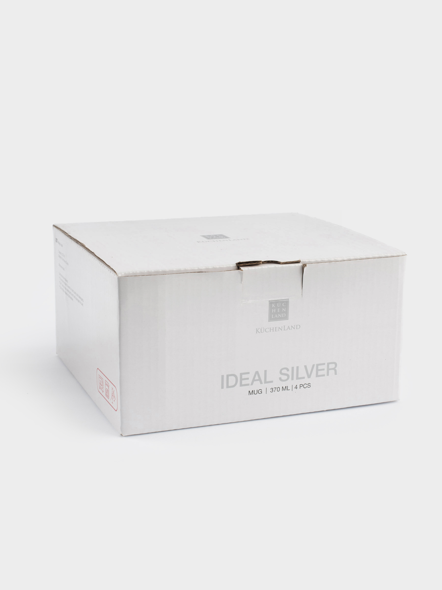Кружка, 370 мл, 4 шт, фарфор F, белая, Ideal silver, image-7