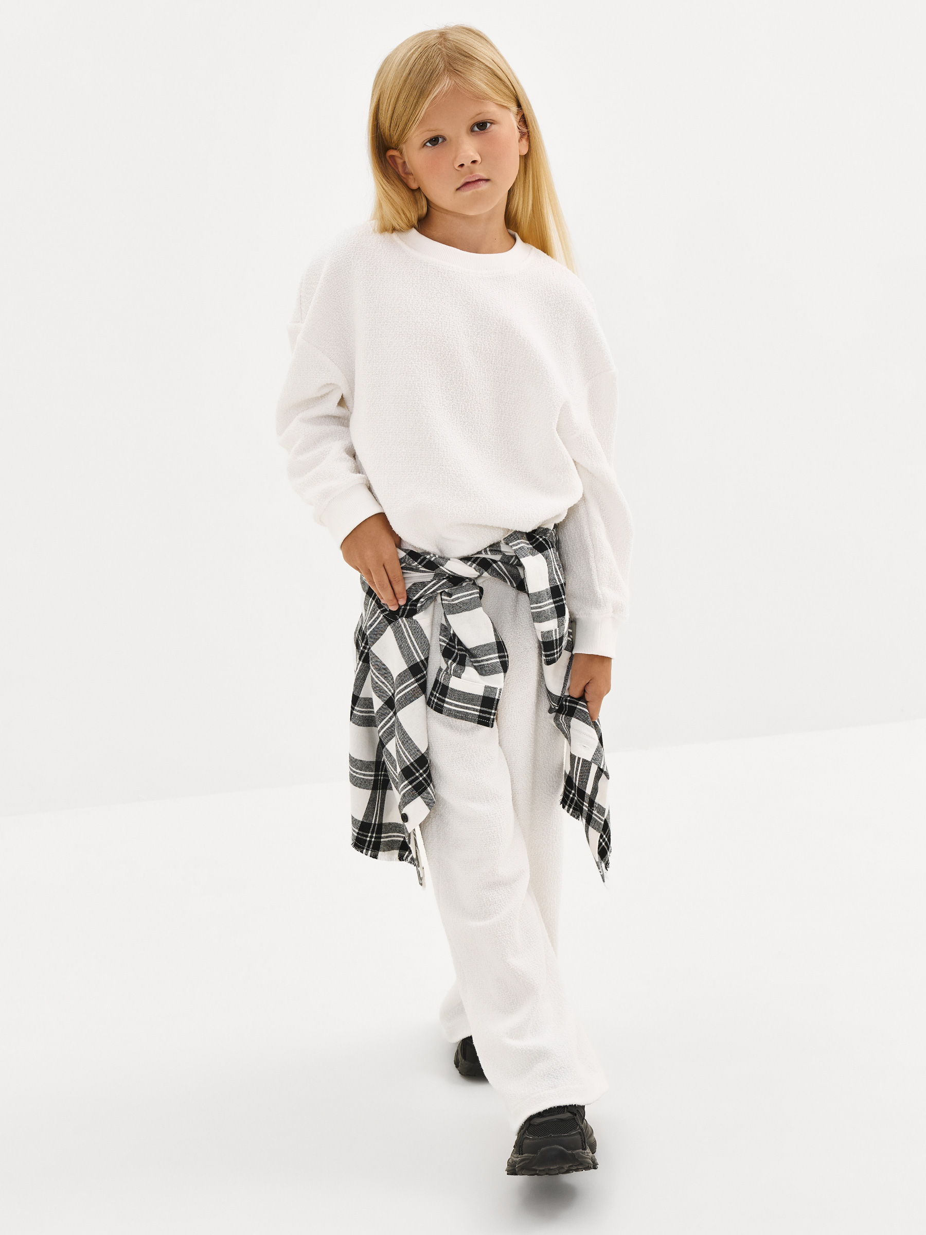 Свитшот детский, для девочек, молочный, Tiziana, image-6