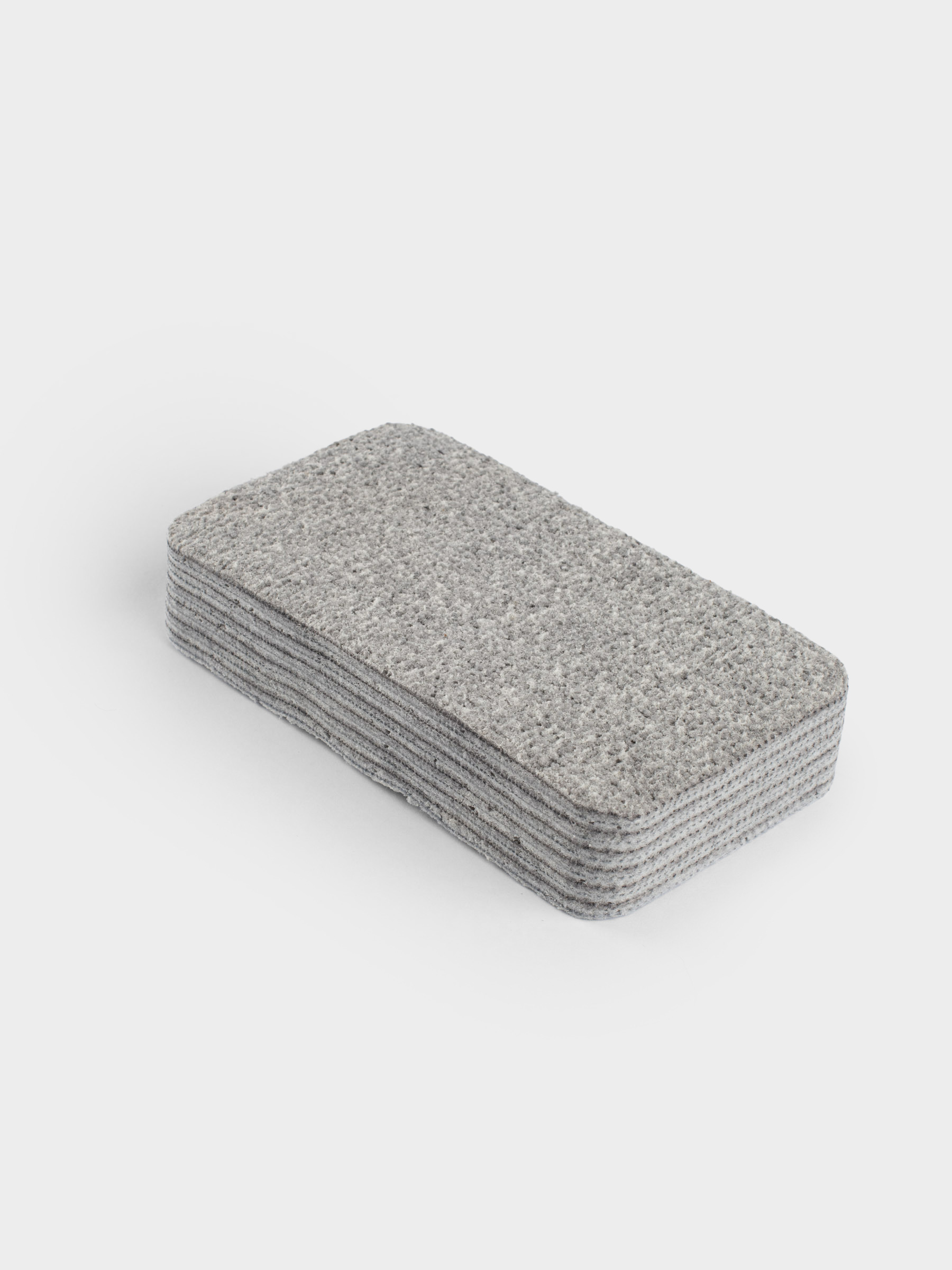 Губка-салфетка для уборки, многослойная, 12x7 см, микрофибра, серая, Clean, image-1