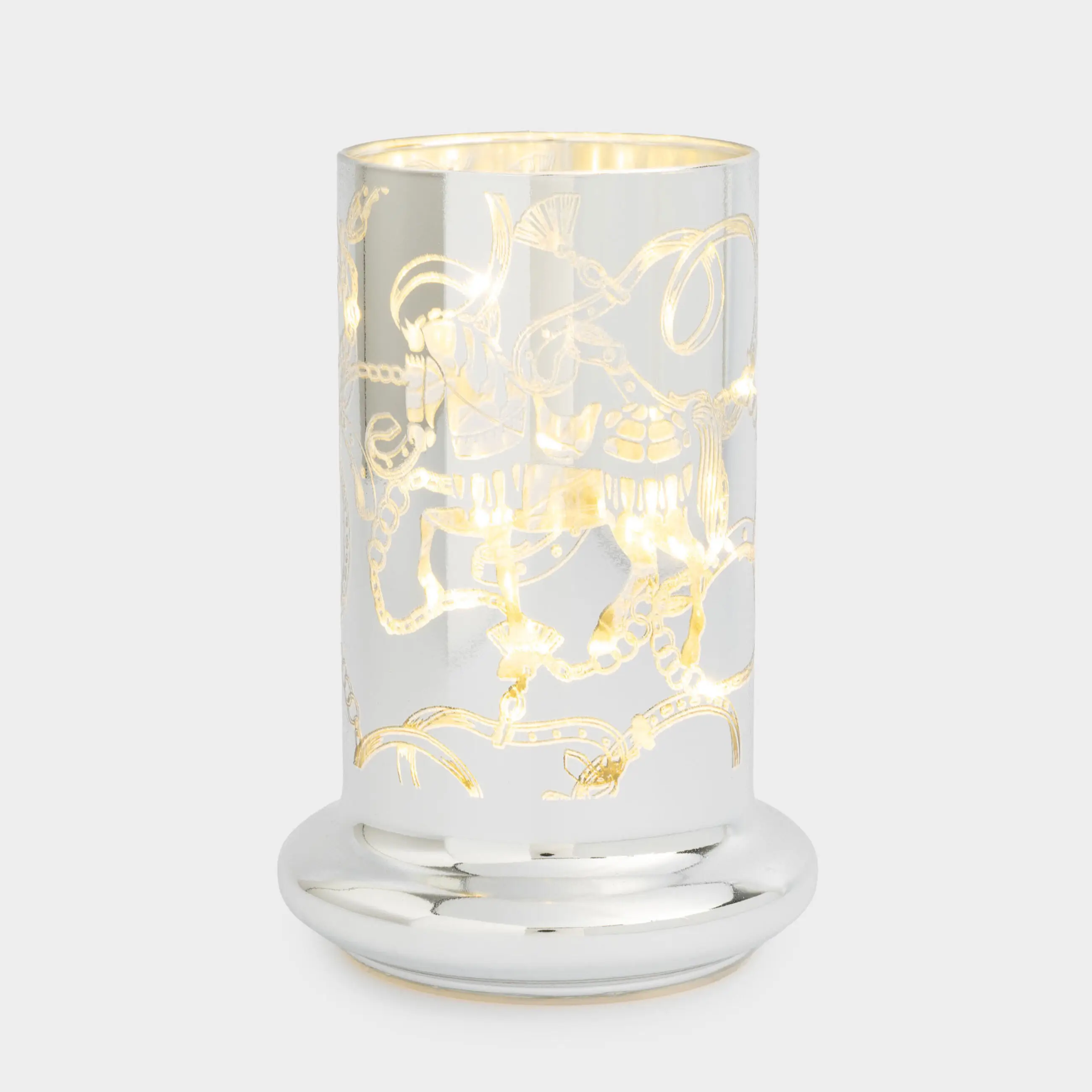 Сәндік шам, 15 см, шыны/пластик, түрлі-түсті, Жылқылар, Golden style