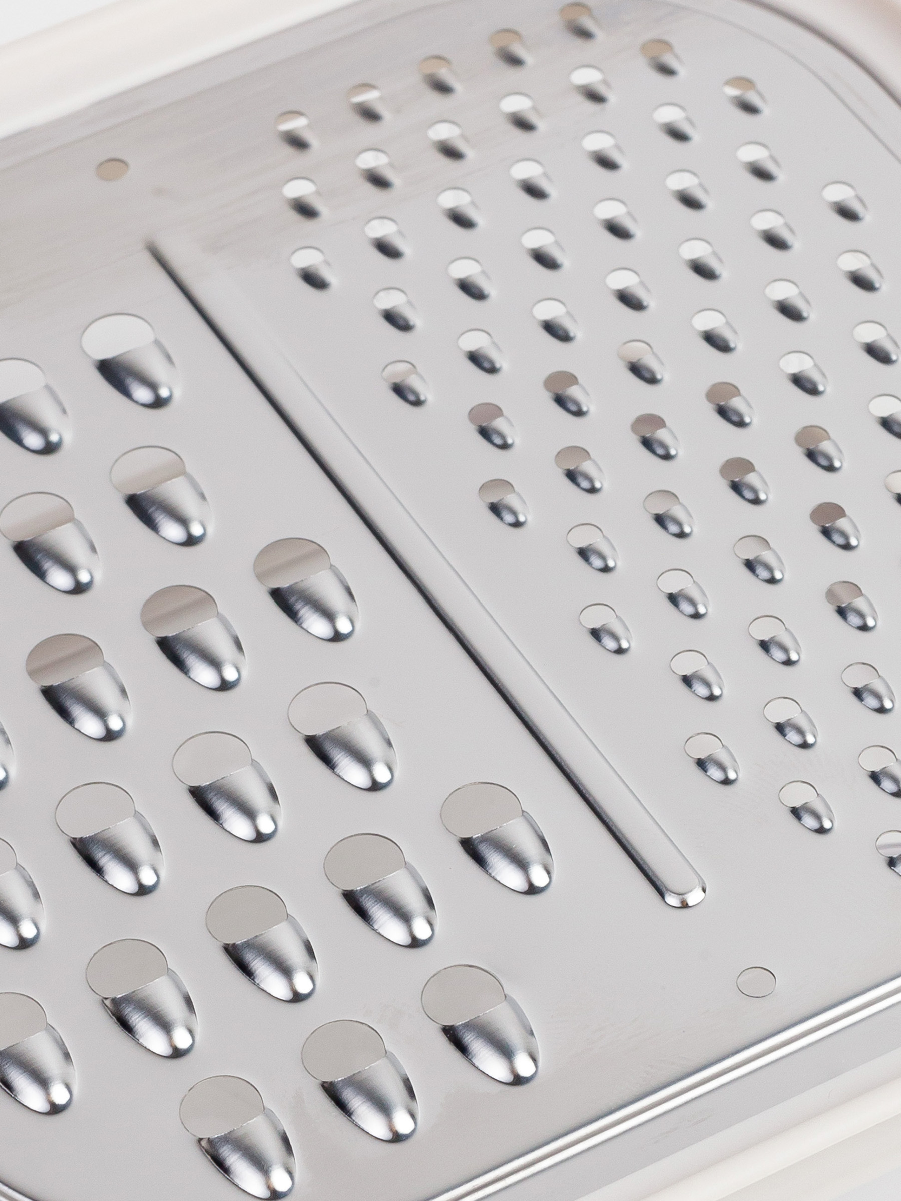 Терка, 14х14 см, с контейнером, сталь/пластик, молочная, Soft kitchen, image-4