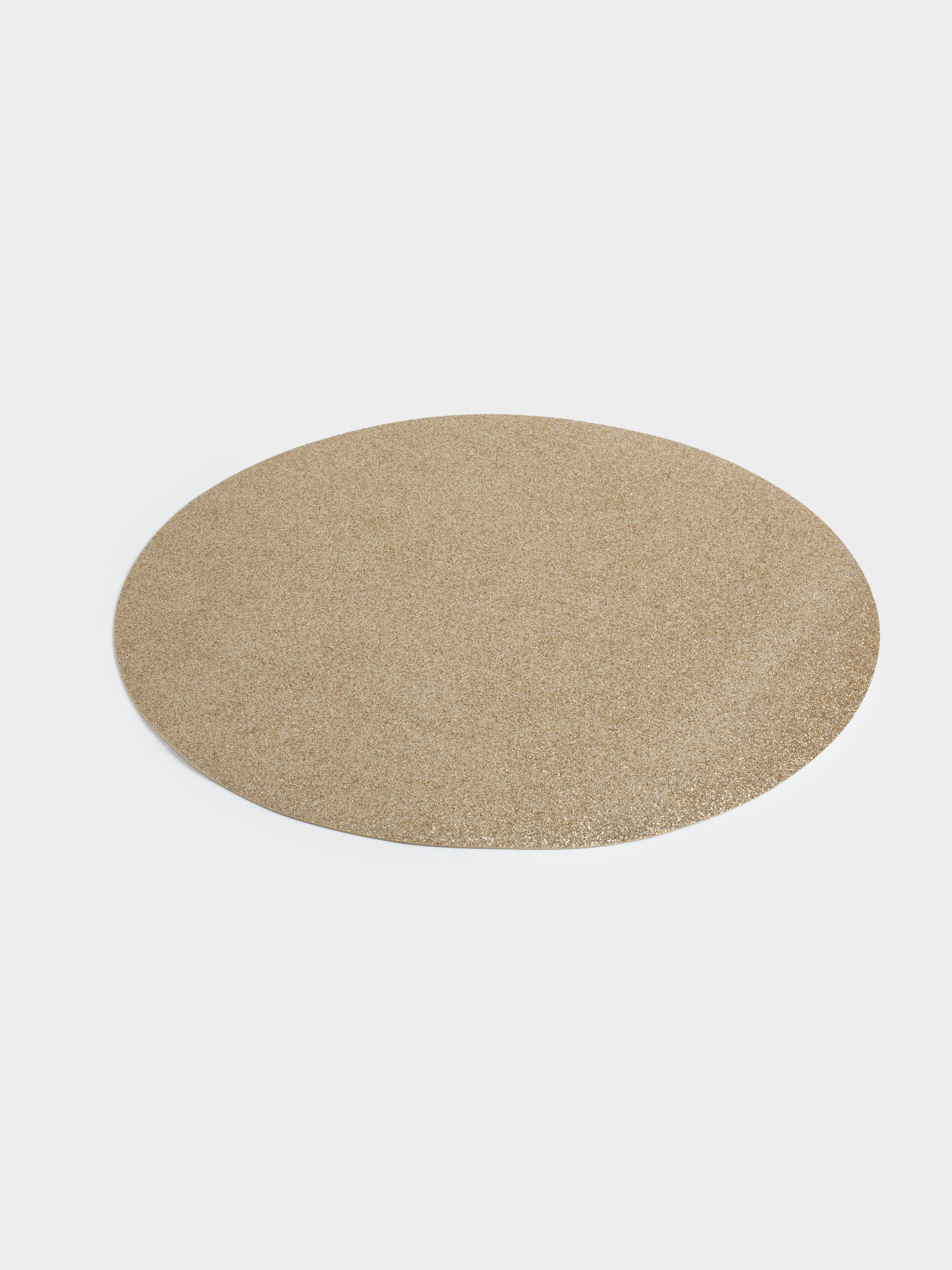 Аспаптарға арналған майлық, 38 см, ПВХ, дөңгелек, шампан, Glitter mat, image-3