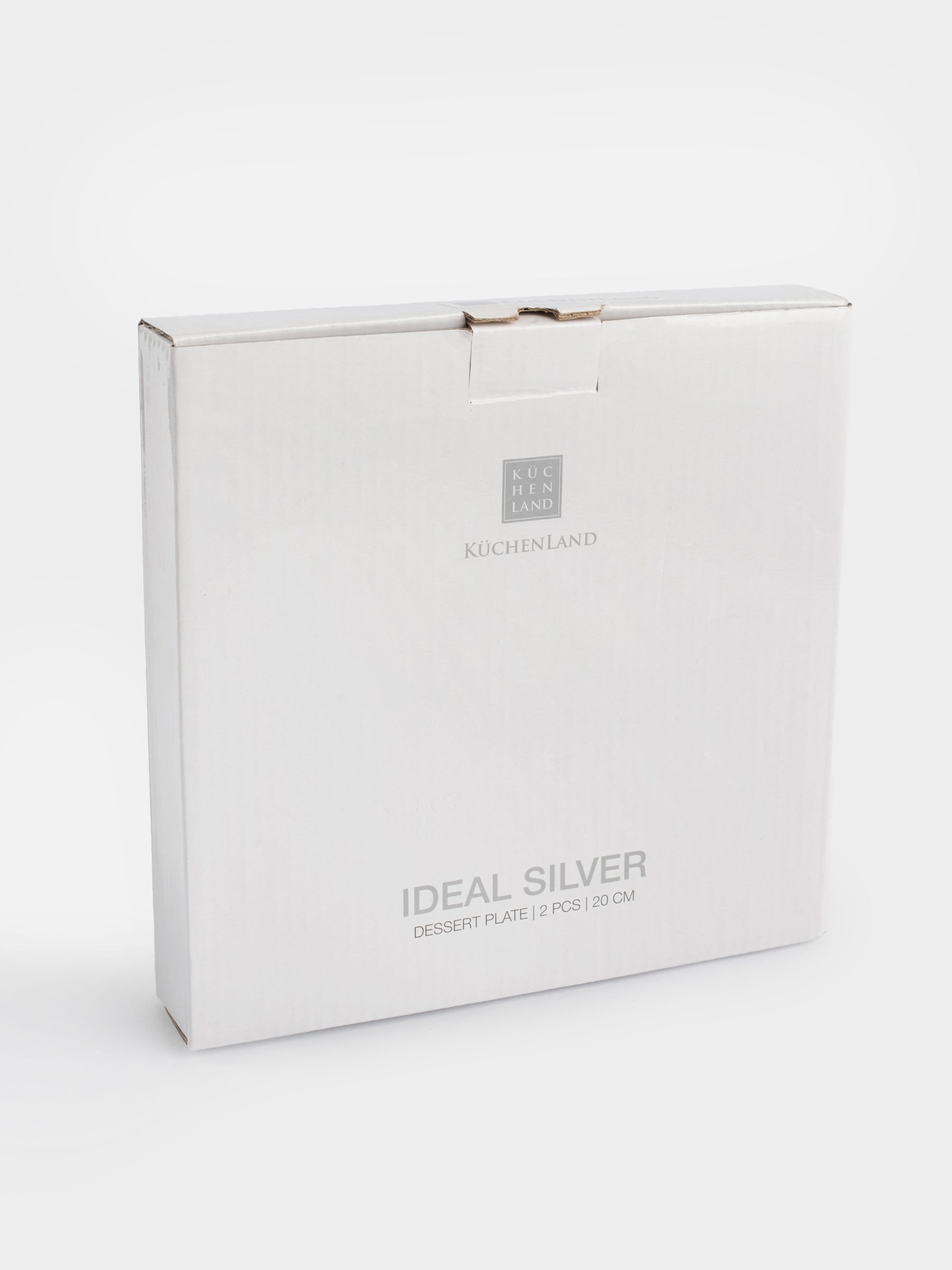 Тәтті тағам тәрелкесі, 20 см, 2 дана, фарфор F, ақ, Ideal silver, image-7