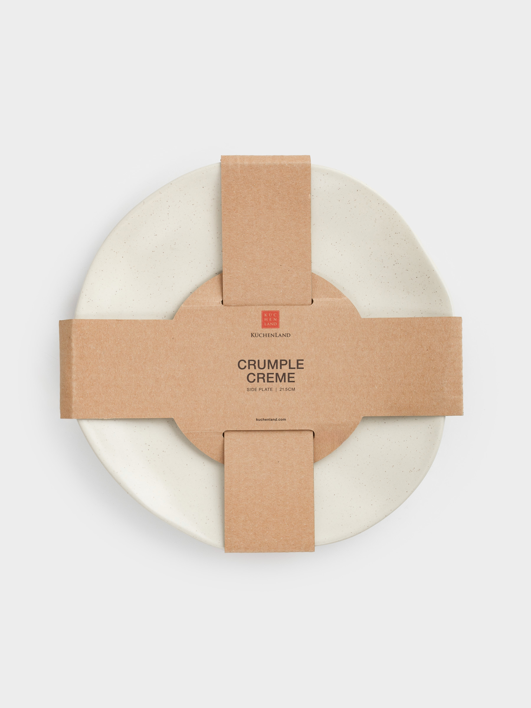 Тіскебасар тәрелкесі, 23 см, керамика, сүт түстес, Мыжылған әсер, Crumple creme, image-6