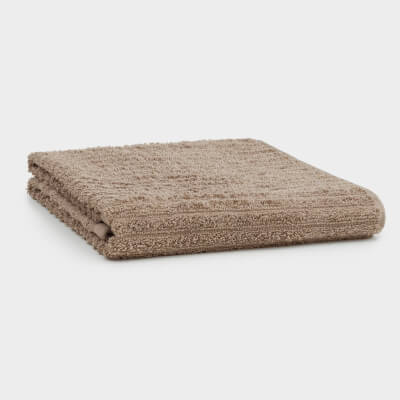Полотенце, 70х140 см, хлопок, песочное, Объемные полосы, Stripes cotton ,image-0