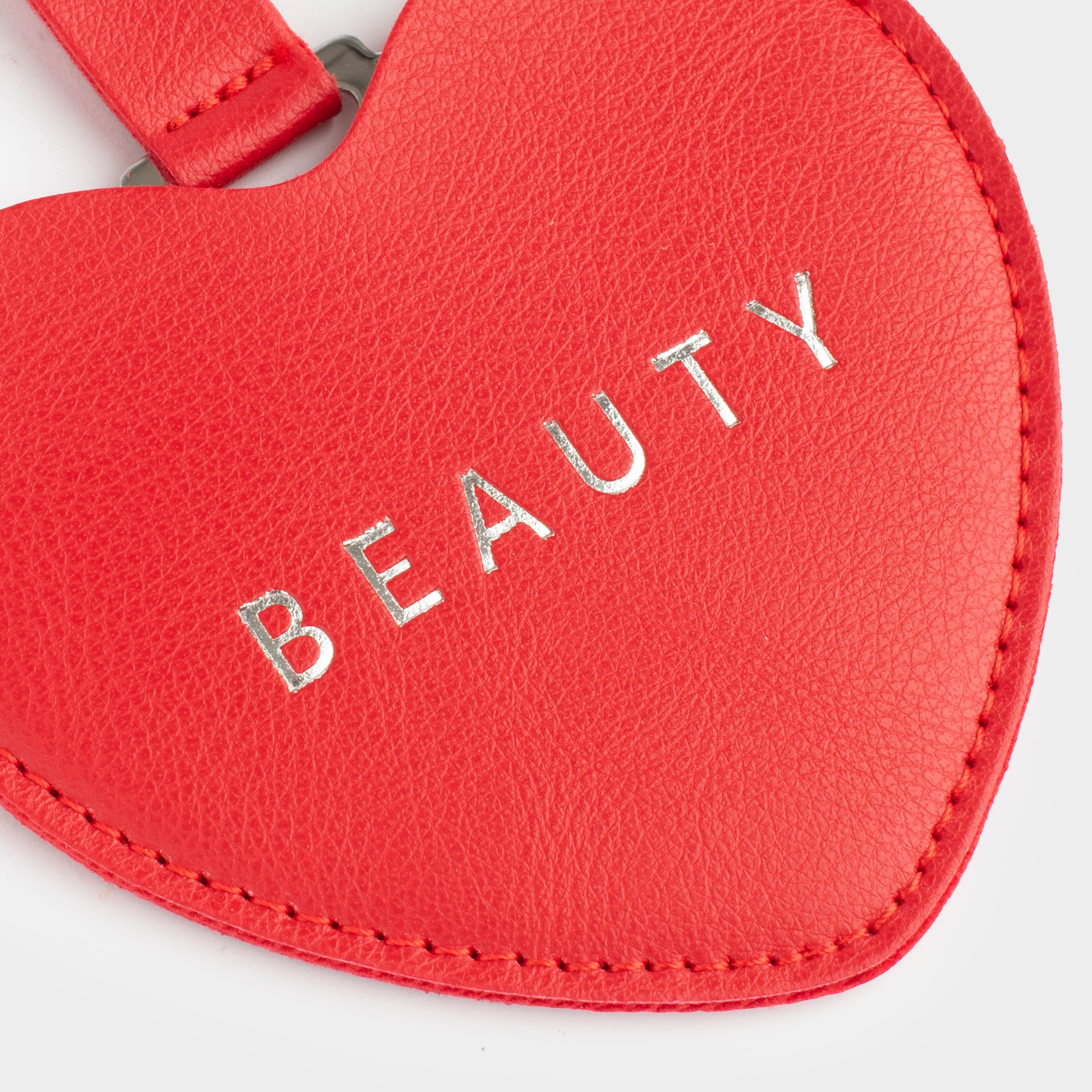 Брелок, 9 см, полиуретан/металл, красный, Сердце, Keychain heart, image-2