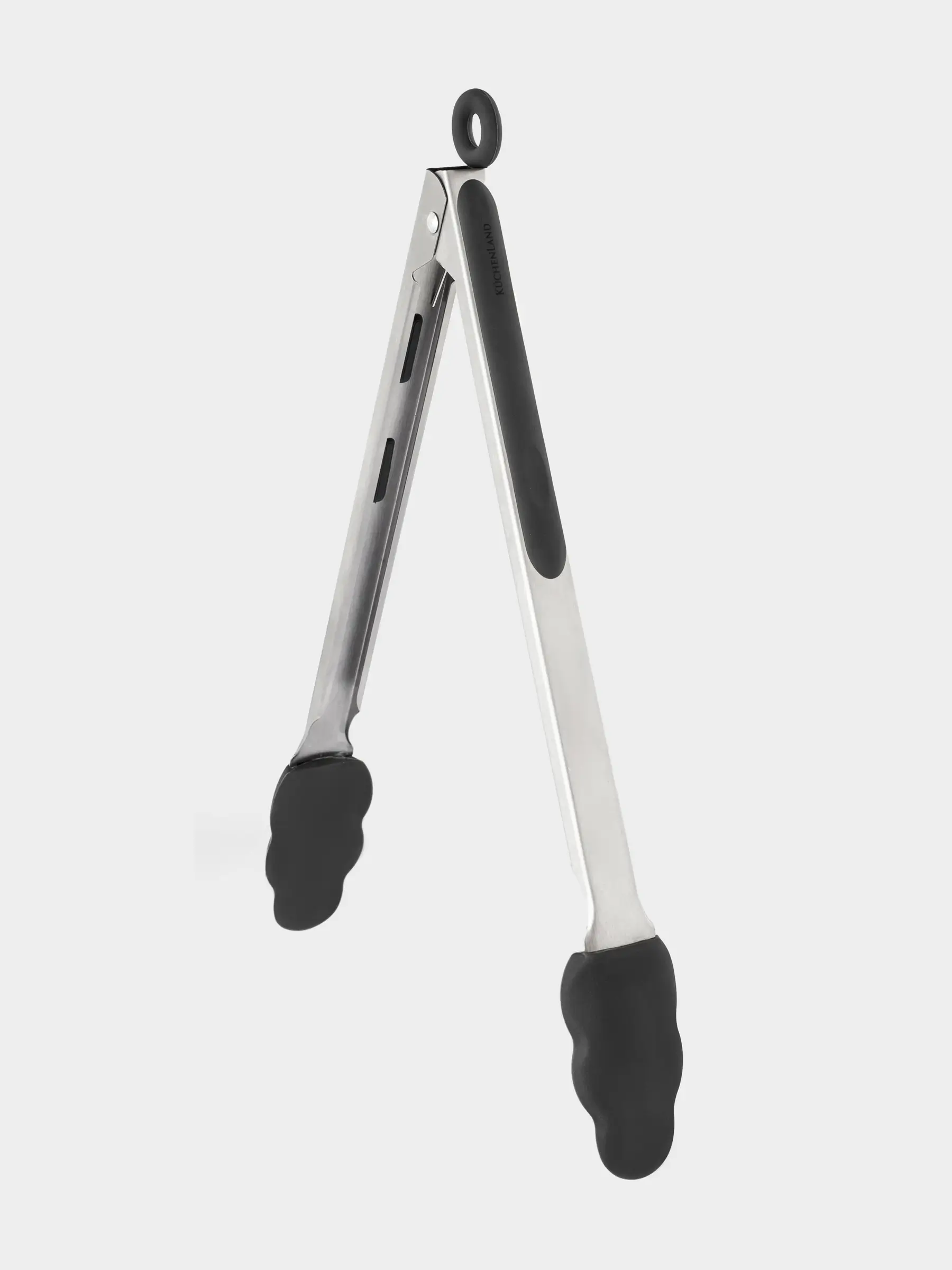 Ас үйге арналған қысқыштар, 34 см, болат/силикон, сұр, Assist