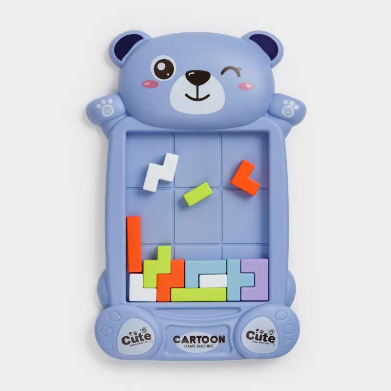 Игра-головоломка, 19 см, развивающая, пластик, синяя, Мишка, Bear ,image-0