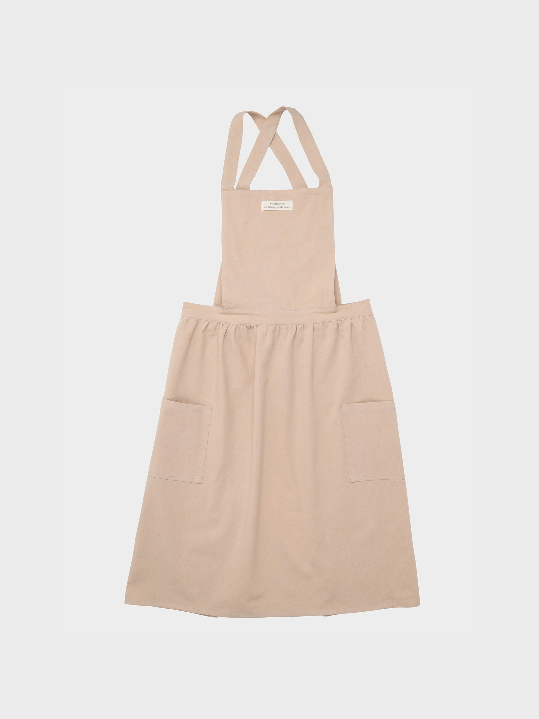 Алжапқыш көйлек, 79х88 см, мақта, сарғылт қоңыр, Vintage kitchen, image-0