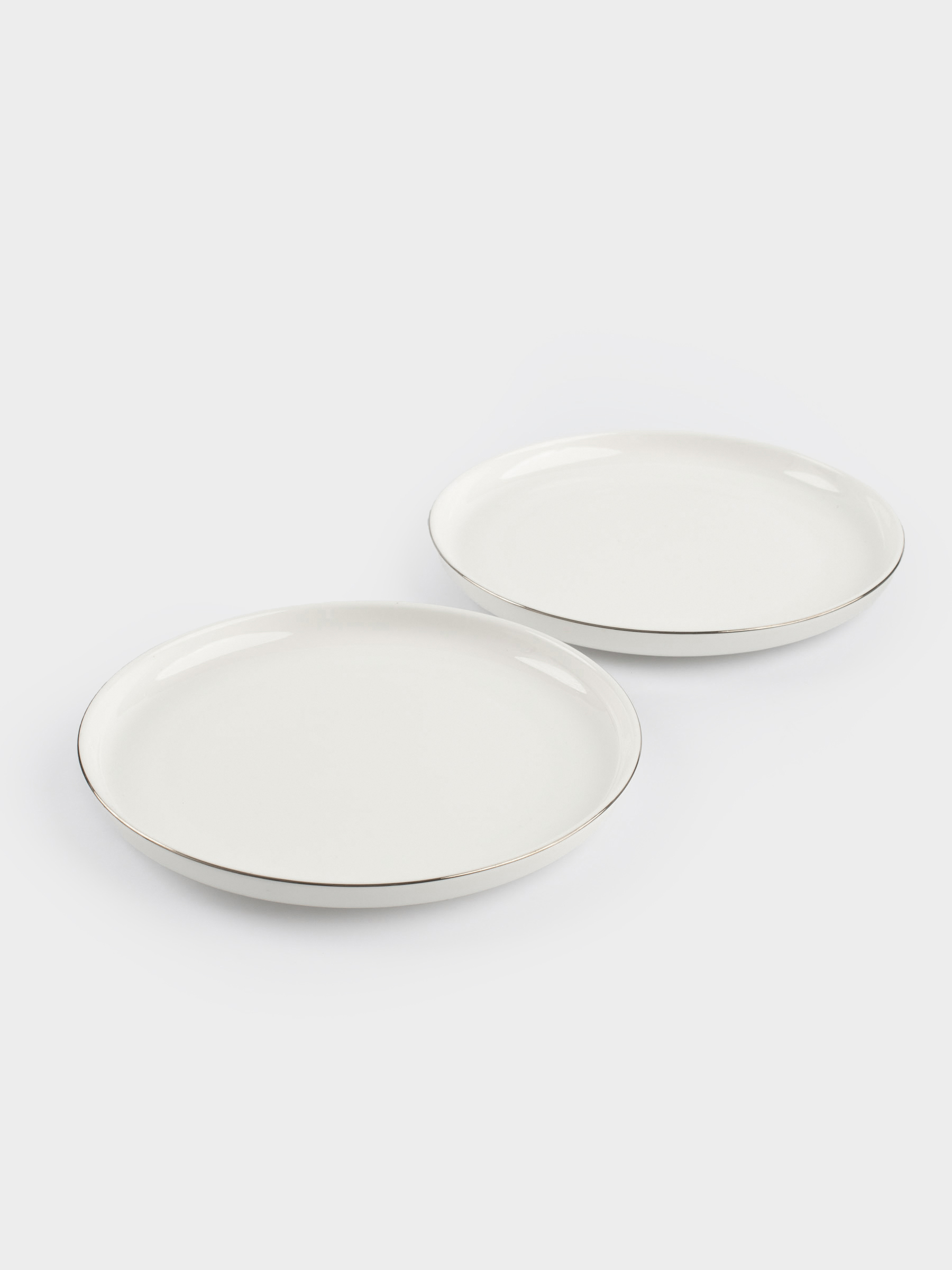 Тәтті тағам тәрелкесі, 20 см, 2 дана, фарфор F, ақ, Ideal silver, image-5