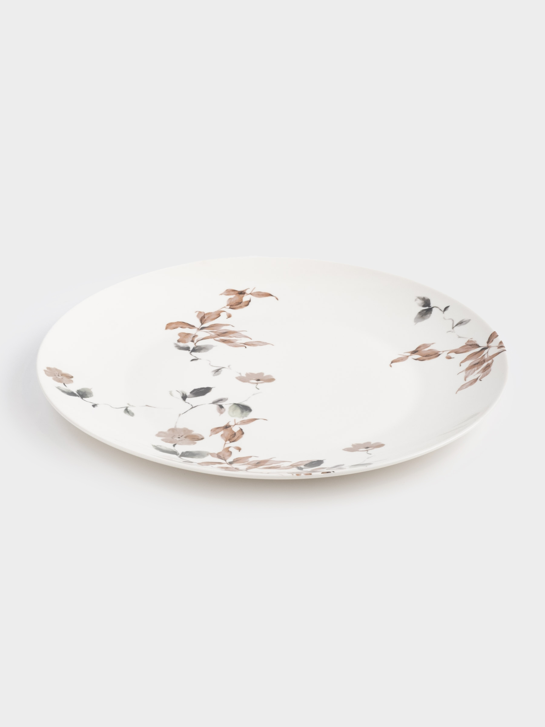 Тарелка обеденная, 27 см, фарфор N, Осенние цветы, Refined floral, image-2