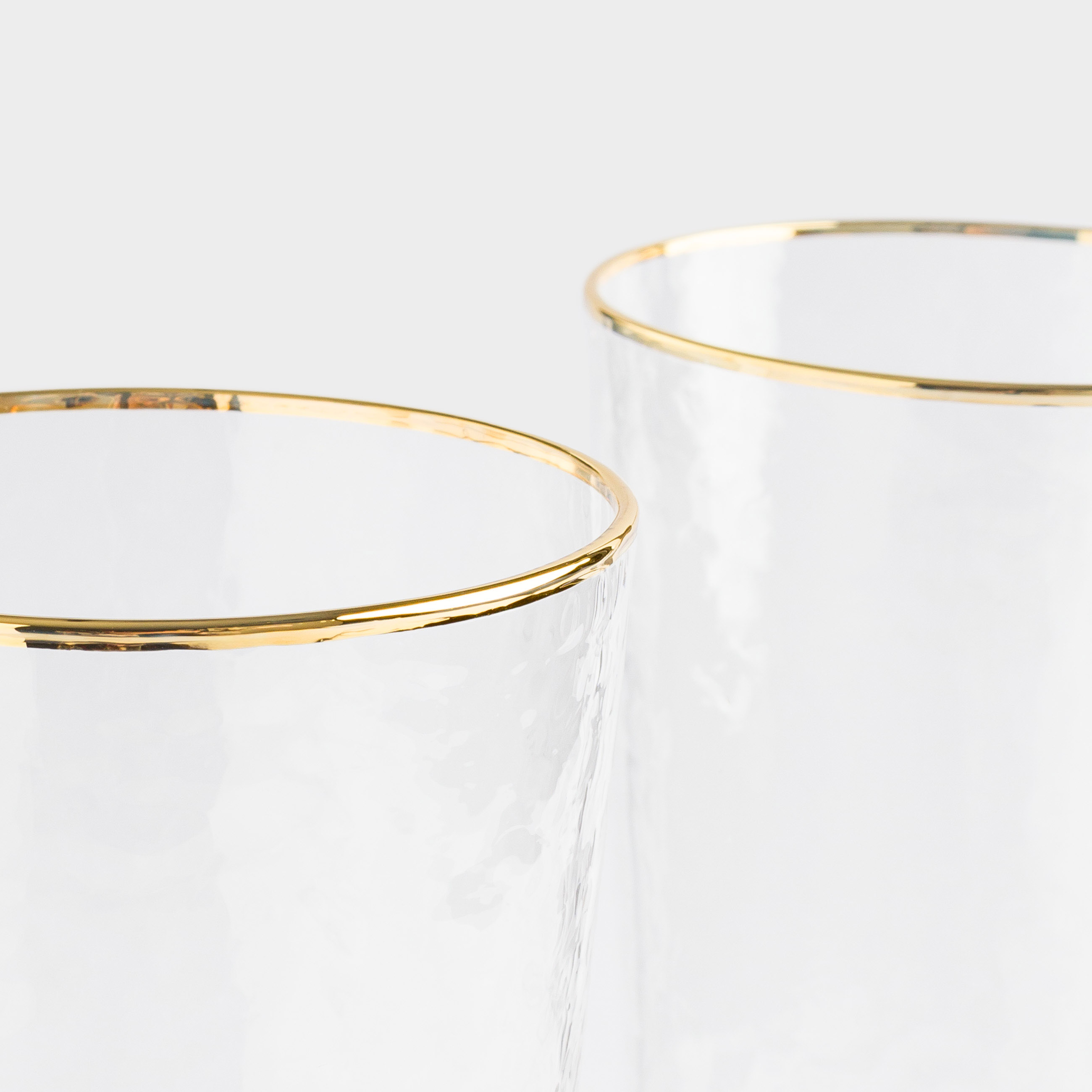 Бокал для вина, 350 мл, 2 шт, стекло, с золотистым кантом, Ripply gold, image-5