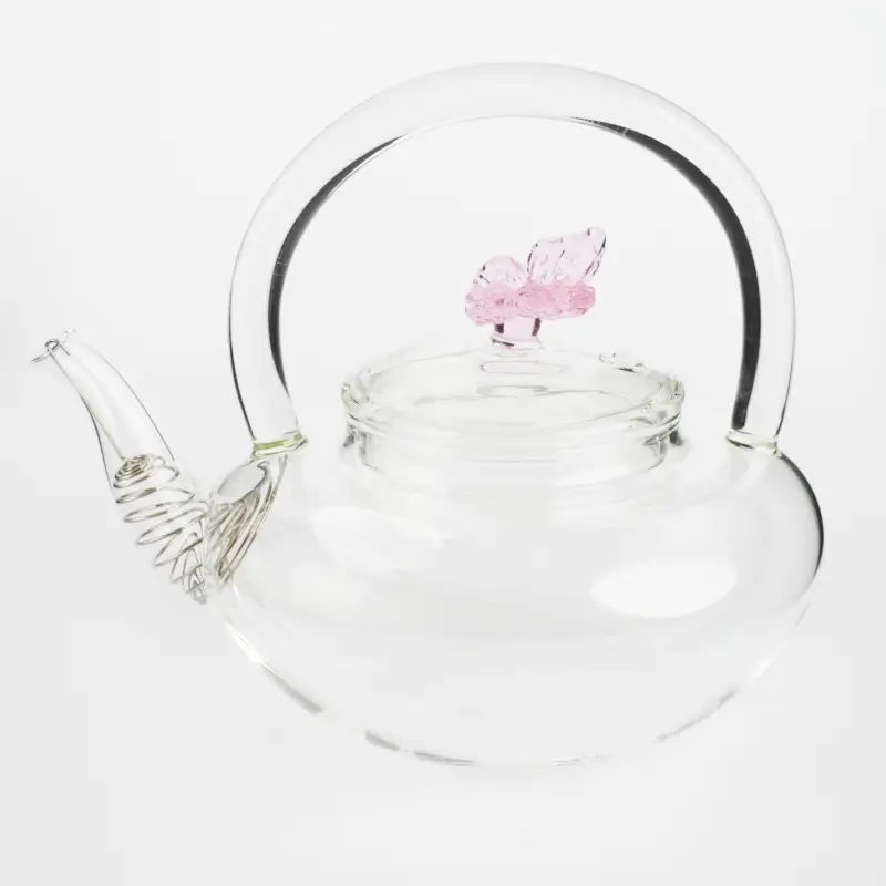 Чайник заварочный, 600 мл, стекло Б/сталь, Бабочка, Butterfly ,image-0