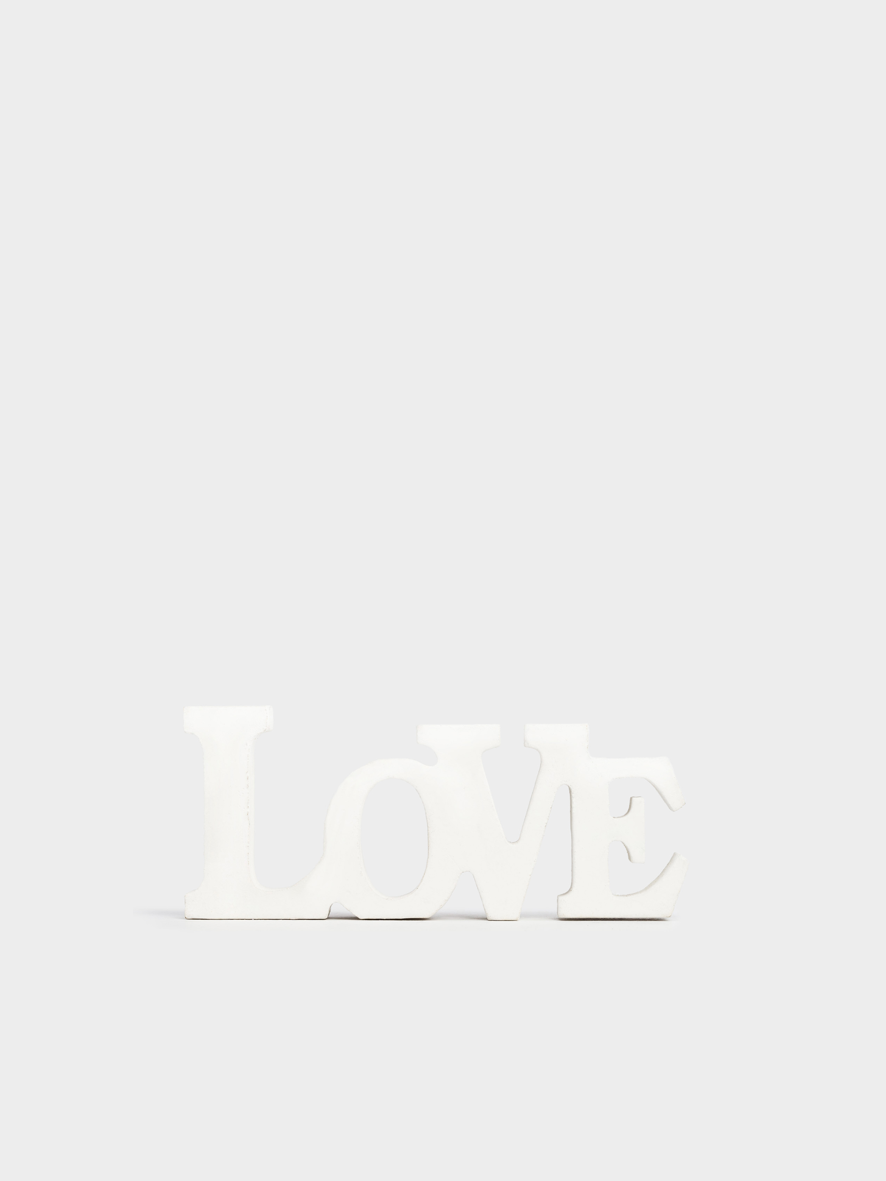 Мүсін, 14х6 см, ағаш, ақ, Love