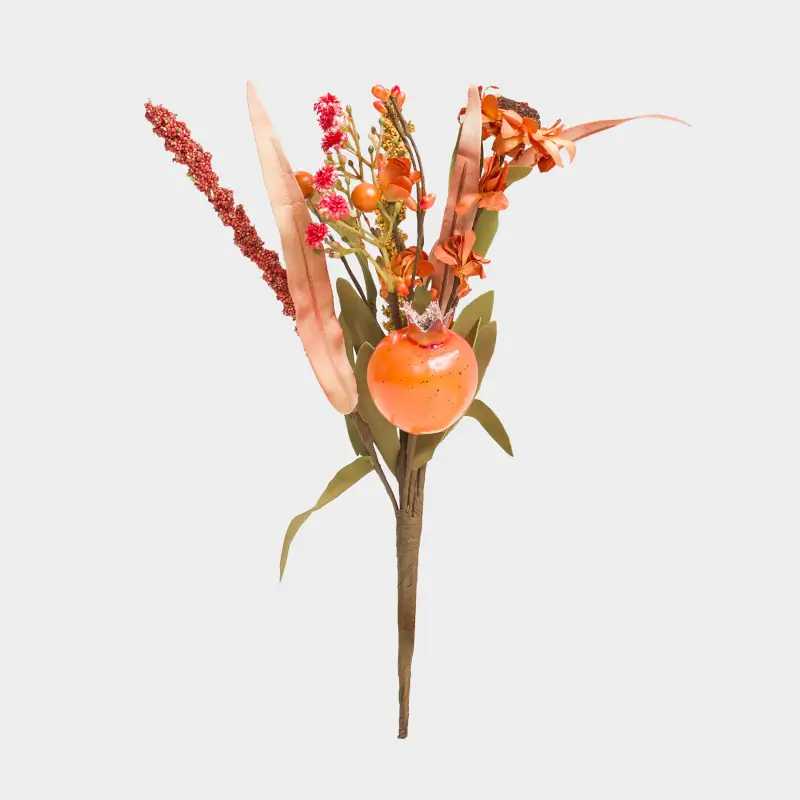 Сәндік бұтақ, 30 см, көбік/полиэстер, Анар және гүлдер, Forest symphony decor