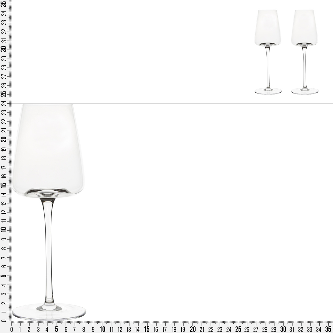 Бокал для белого вина, 350 мл, 2 шт, стекло, Sorento изображение № 7
