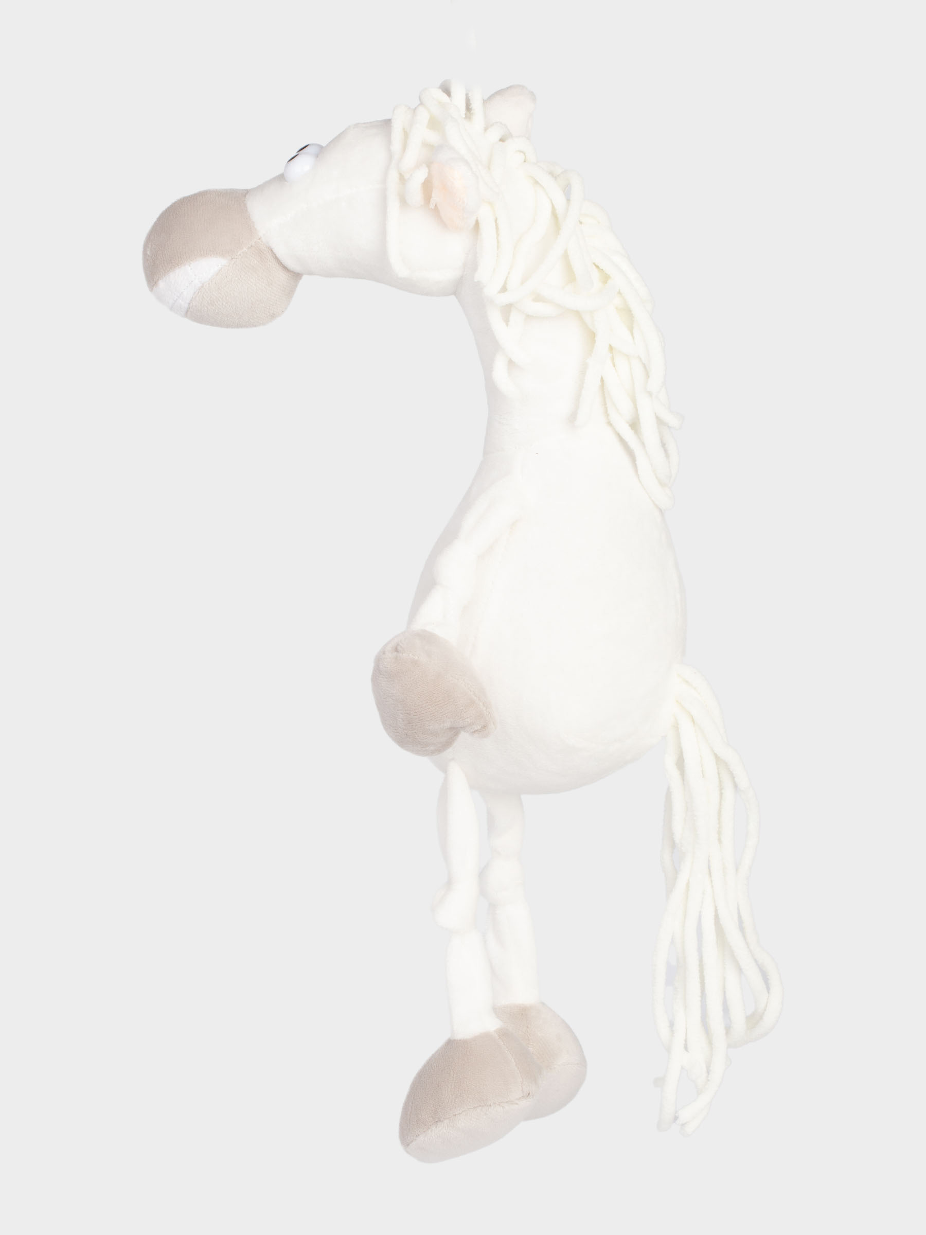 Ойыншық, 45 см, жұмсақ, полиэстер, ақ, Жылқы, Horse toy, image-3