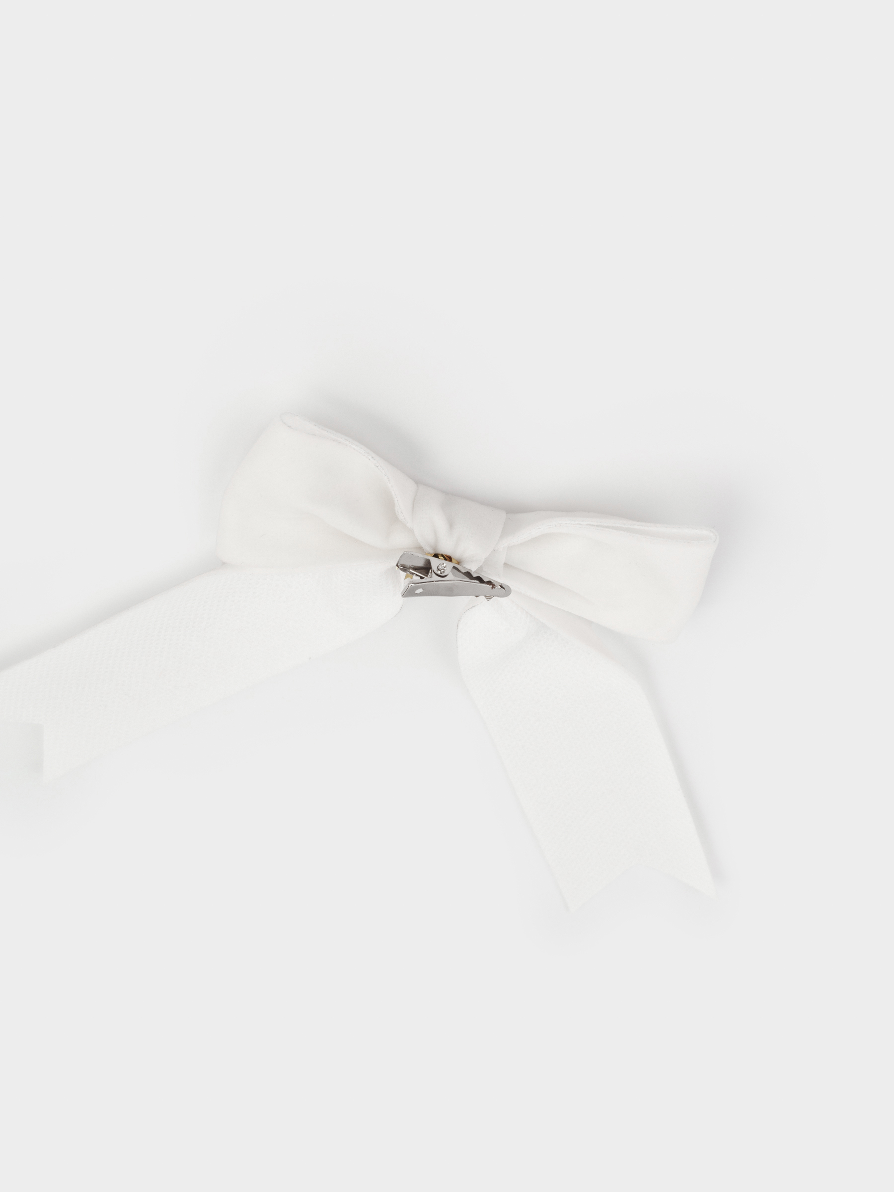 Сәндік әшекей, 15 см, қыстырғышта, полиэстер, түсті, Бантик, Bow velvet, image-2